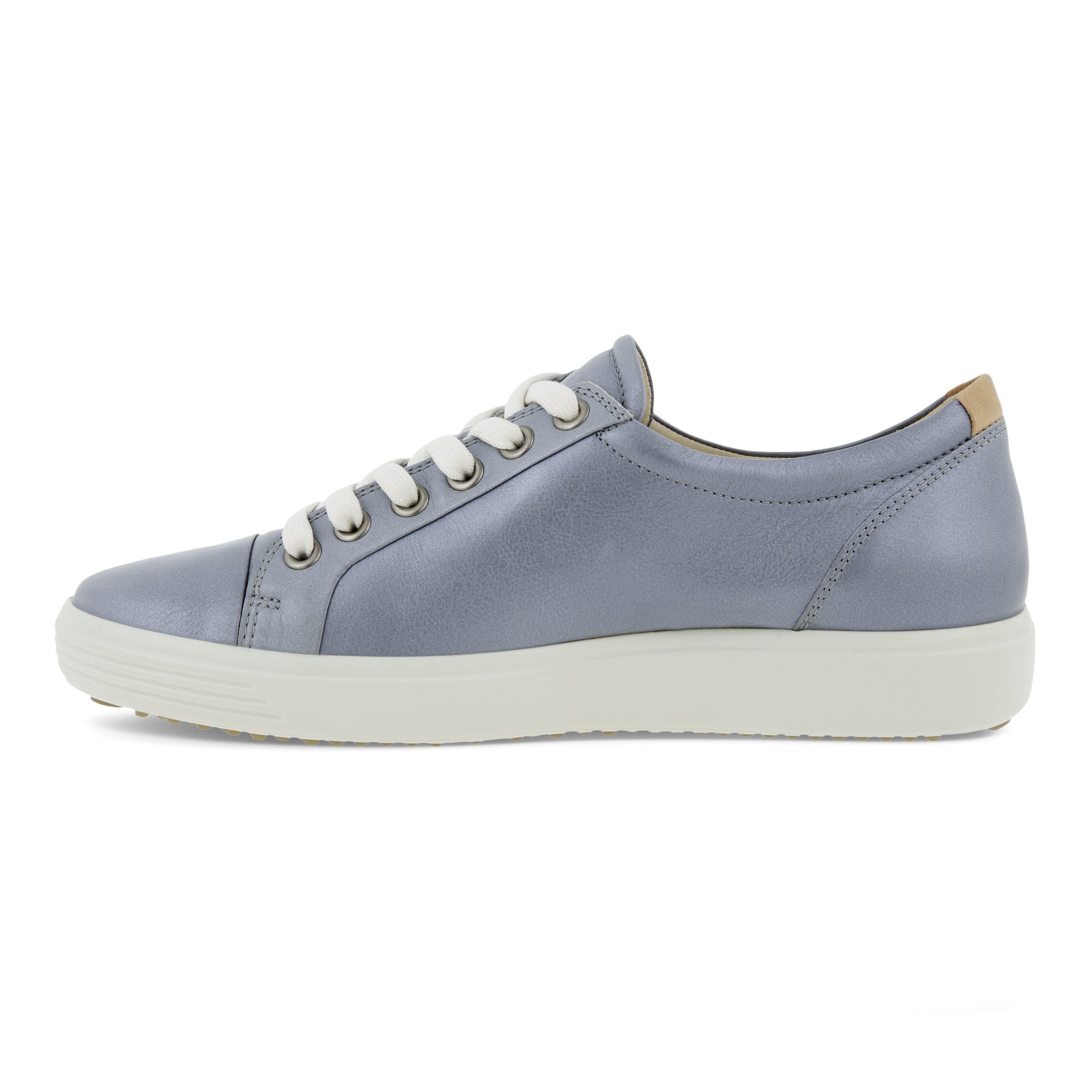 Women's ECCO® Soft 7 Leather Sneaker - Blue - Inside