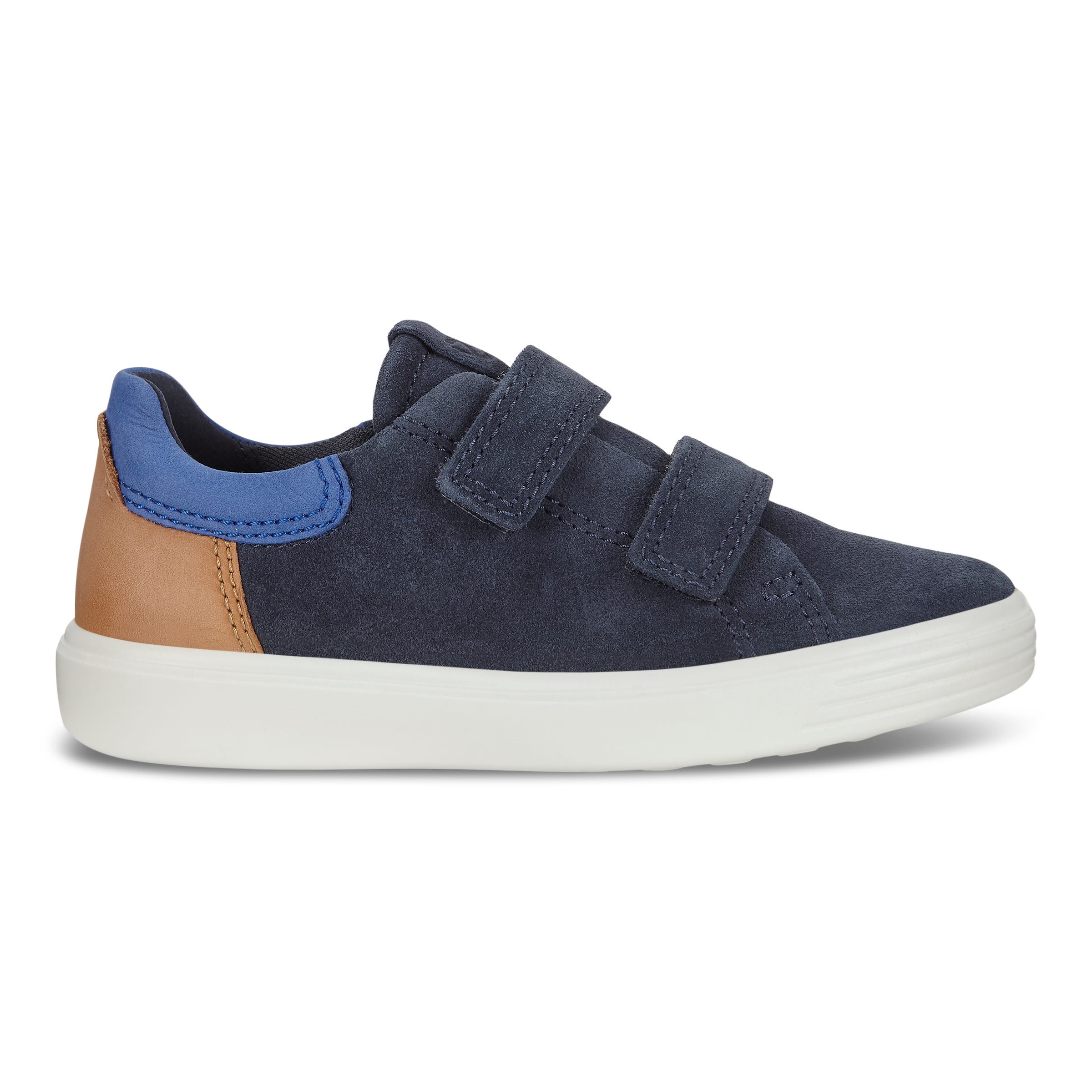 Kids' ECCO® S7 Teen Suede Sneaker - Blue - Outside