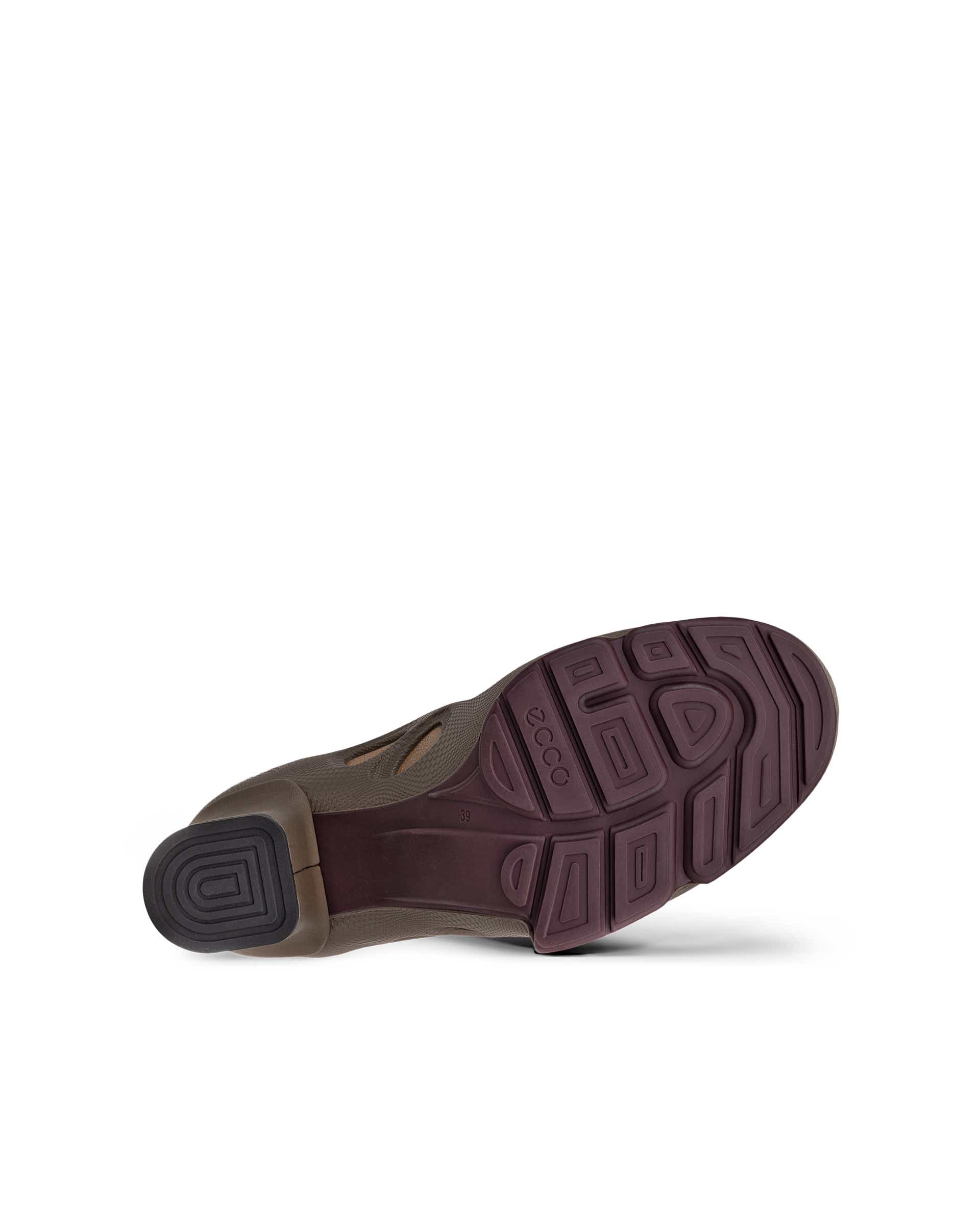 Women's ECCO® Biom C 65 Leather High-Heeled Shoe - Brown - Sole