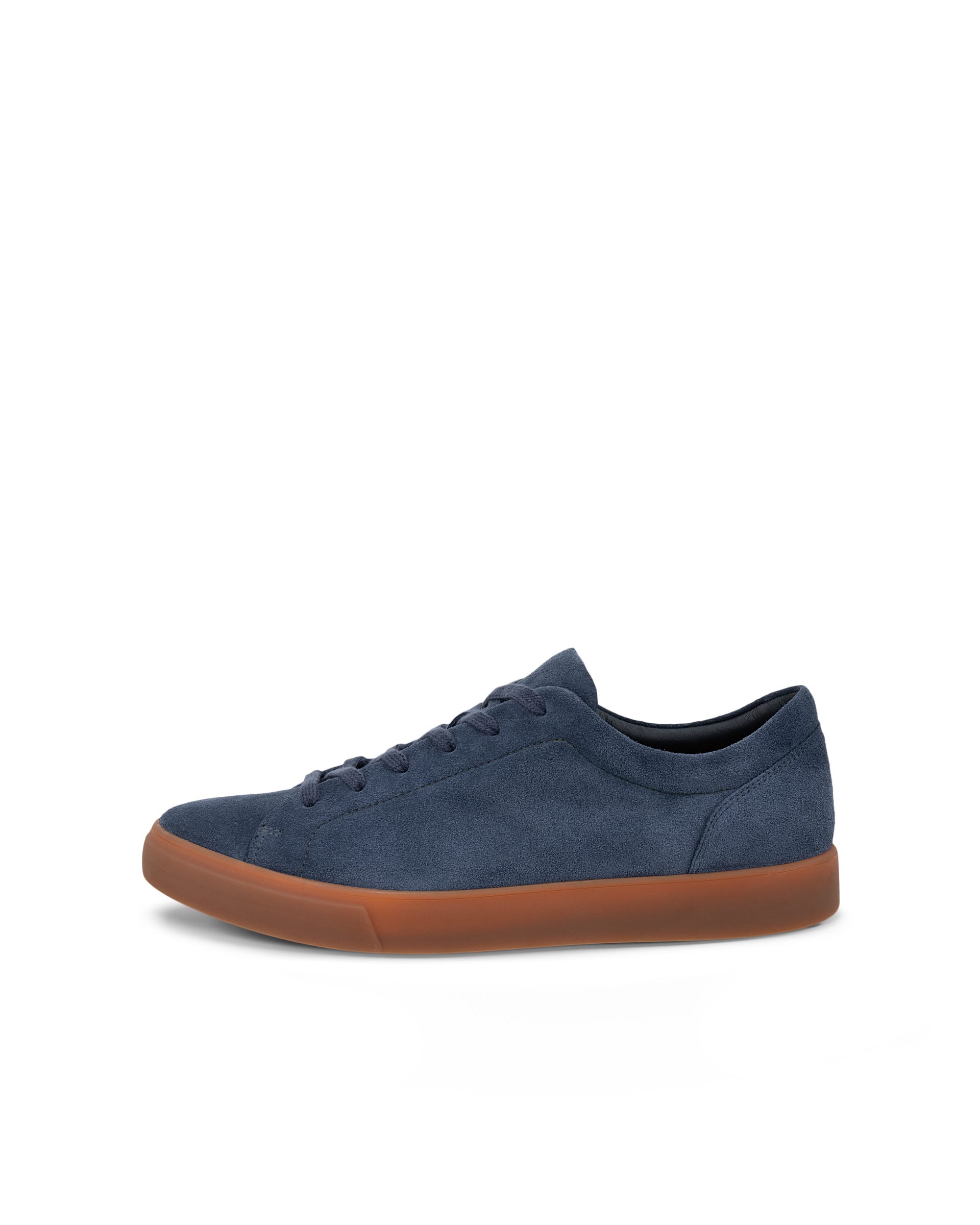 Men's ECCO® SOFT 10 Leather Sneaker - Blue - Outside