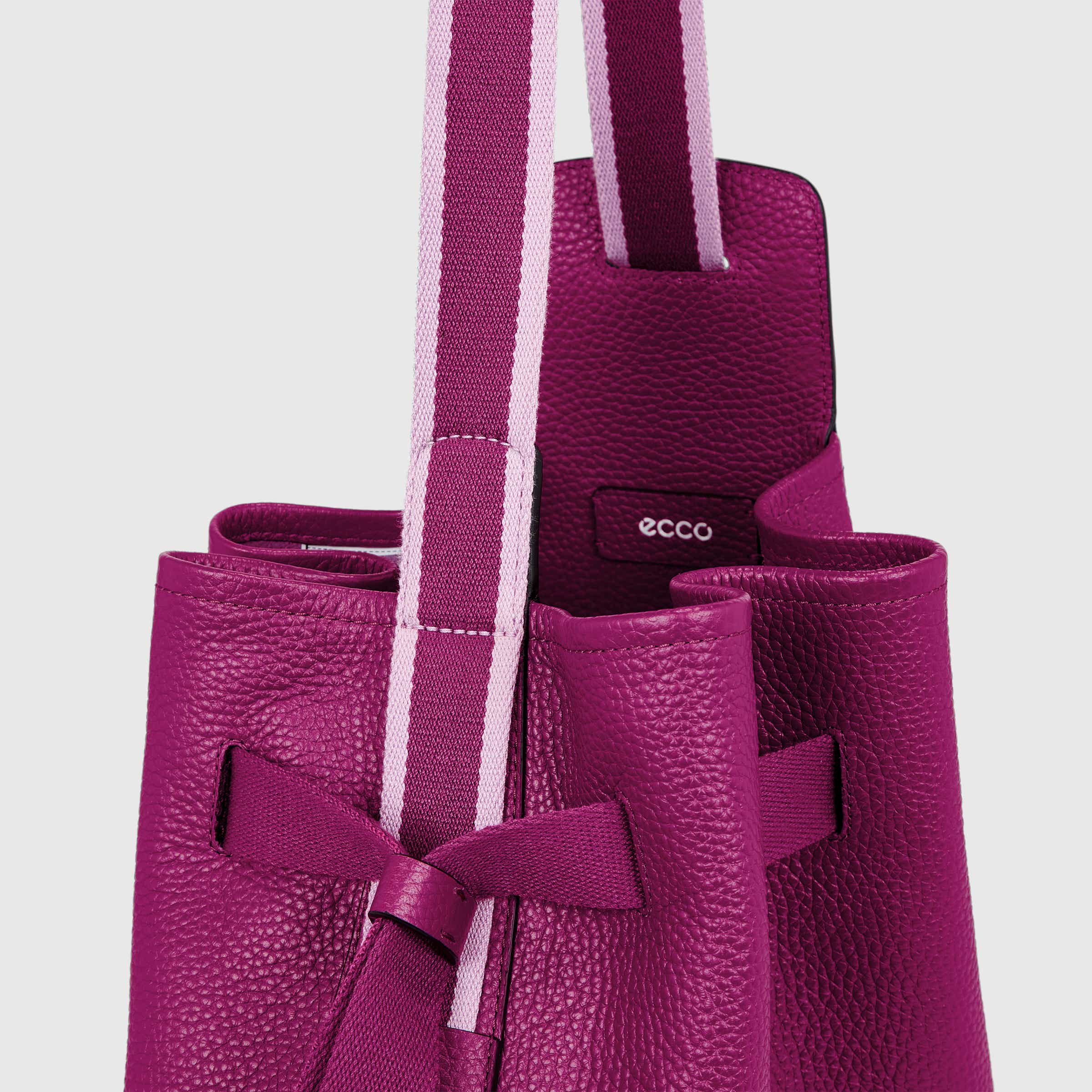 ECCO® Sail Leather Compact Shoulder Bag - Purple - Detail-1