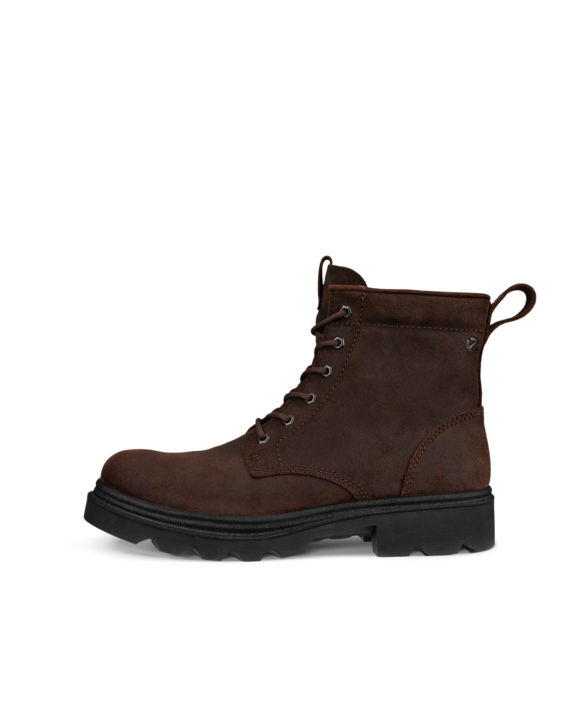 ECCO Grainer メンズ ヌバックウォータープルーフレースアップブーツ - ブラウン - Outside