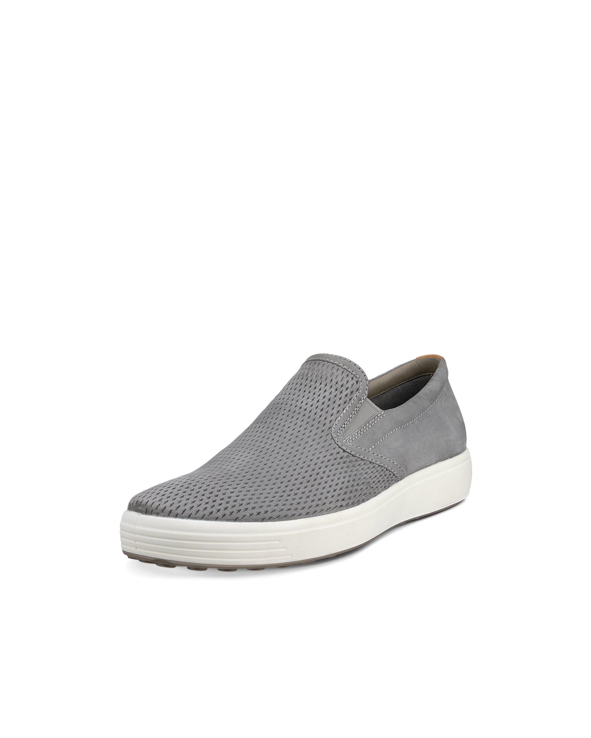 ECCO Soft 7 メンズ ヌバックスリッポン - グレー - Main
