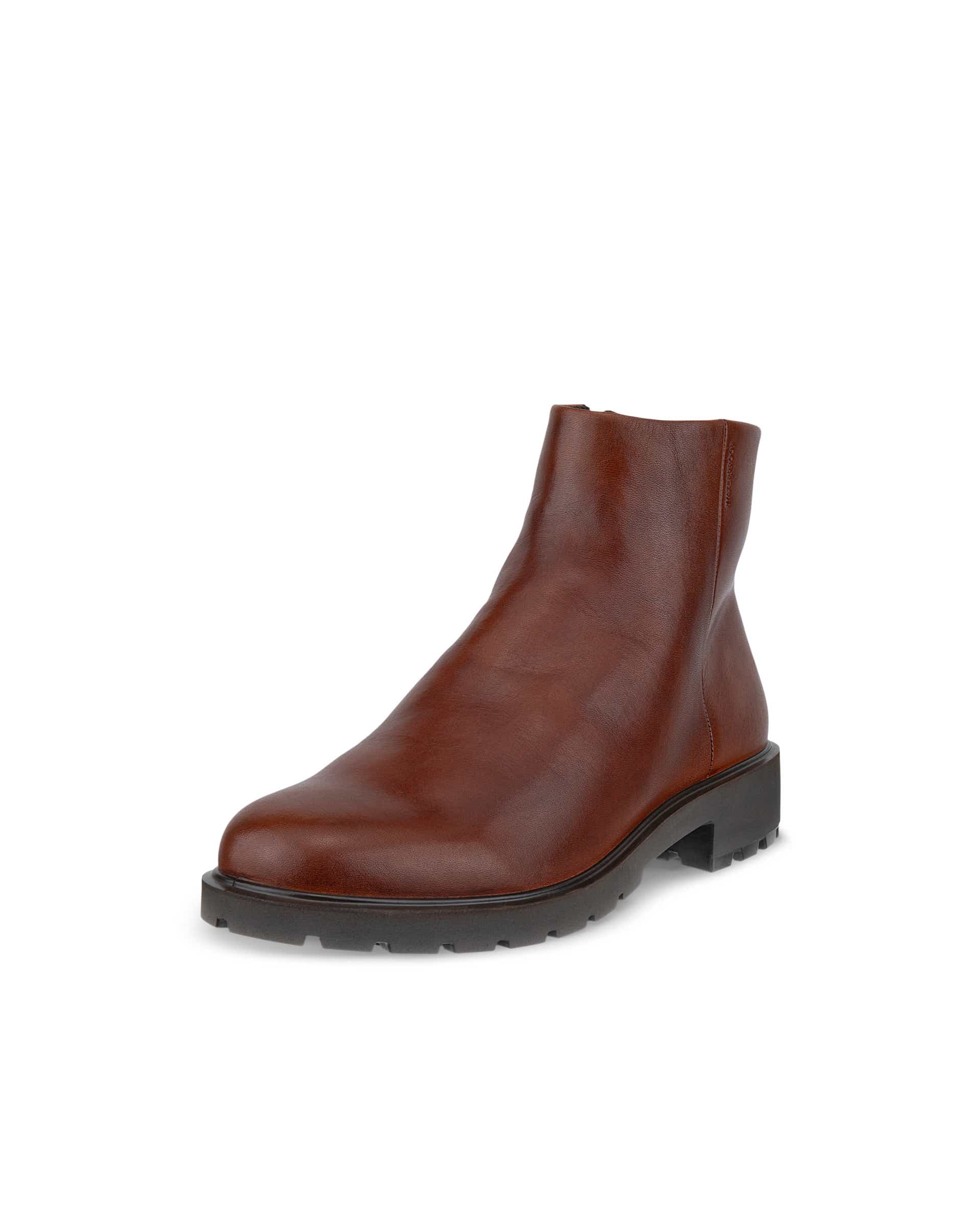 Women's ECCO® METROPOLE VIENNA Leather Mid-Cut Boot - Brown - Main