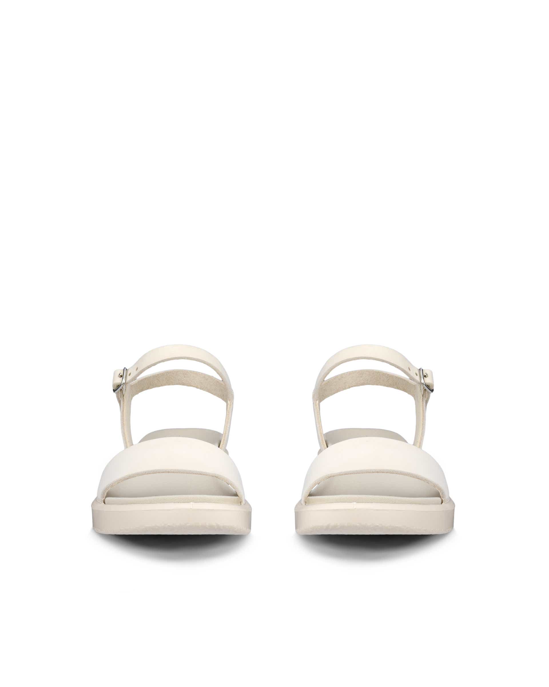 Sandale en cuir Flowt ECCO® pour femmes - Beige - Front pair