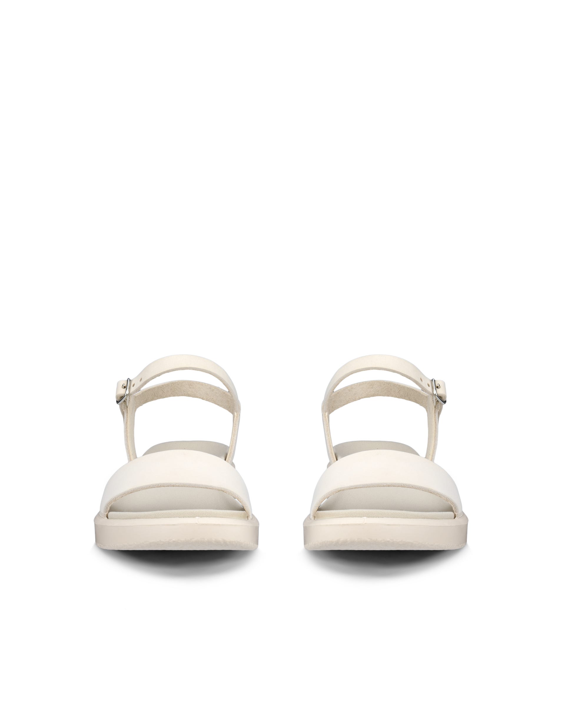 Sandale en cuir Flowt ECCO® pour femmes - Beige - Outside