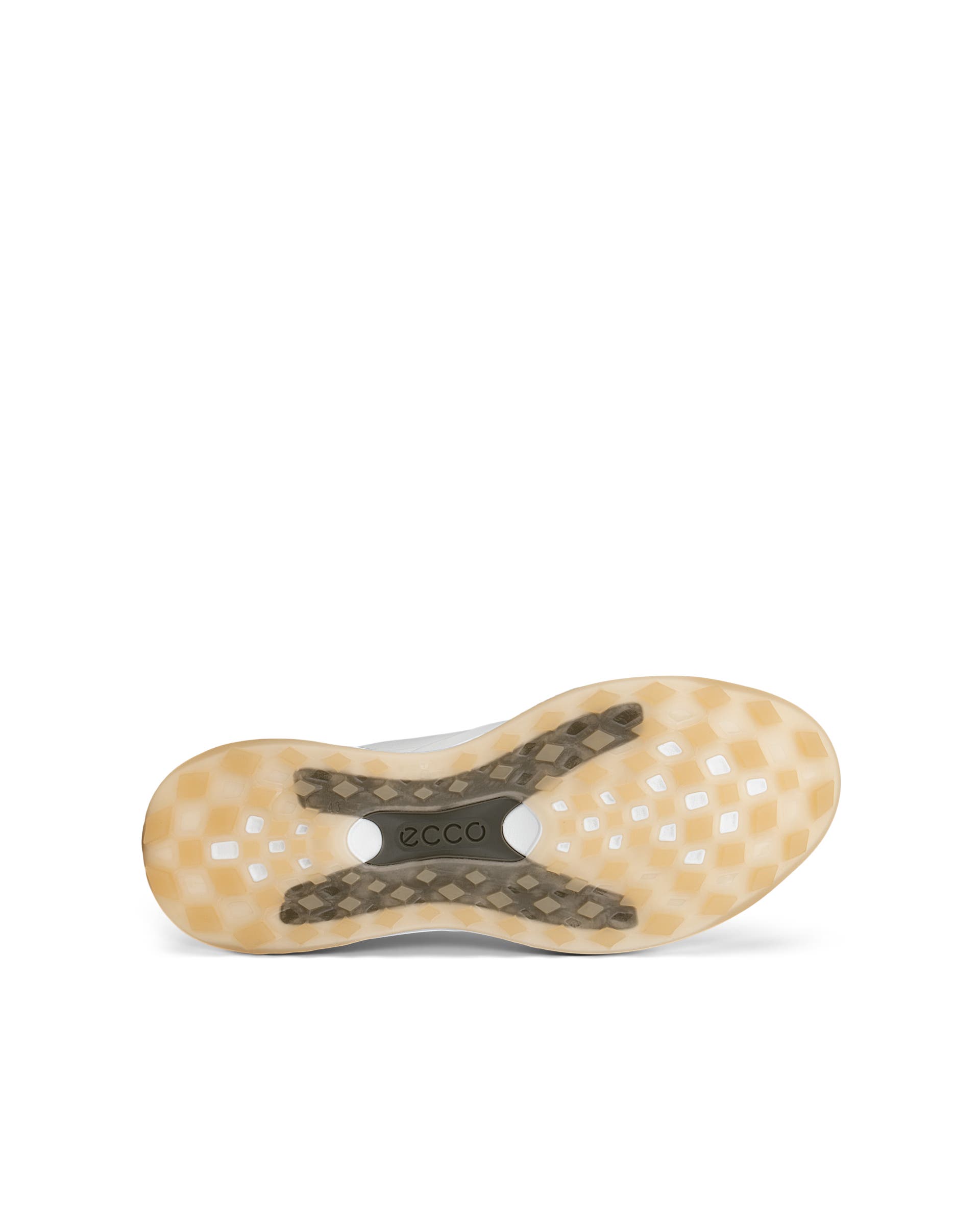 Men's ECCO® Golf LT1 Boa Leather Waterproof Shoe - White - Sole