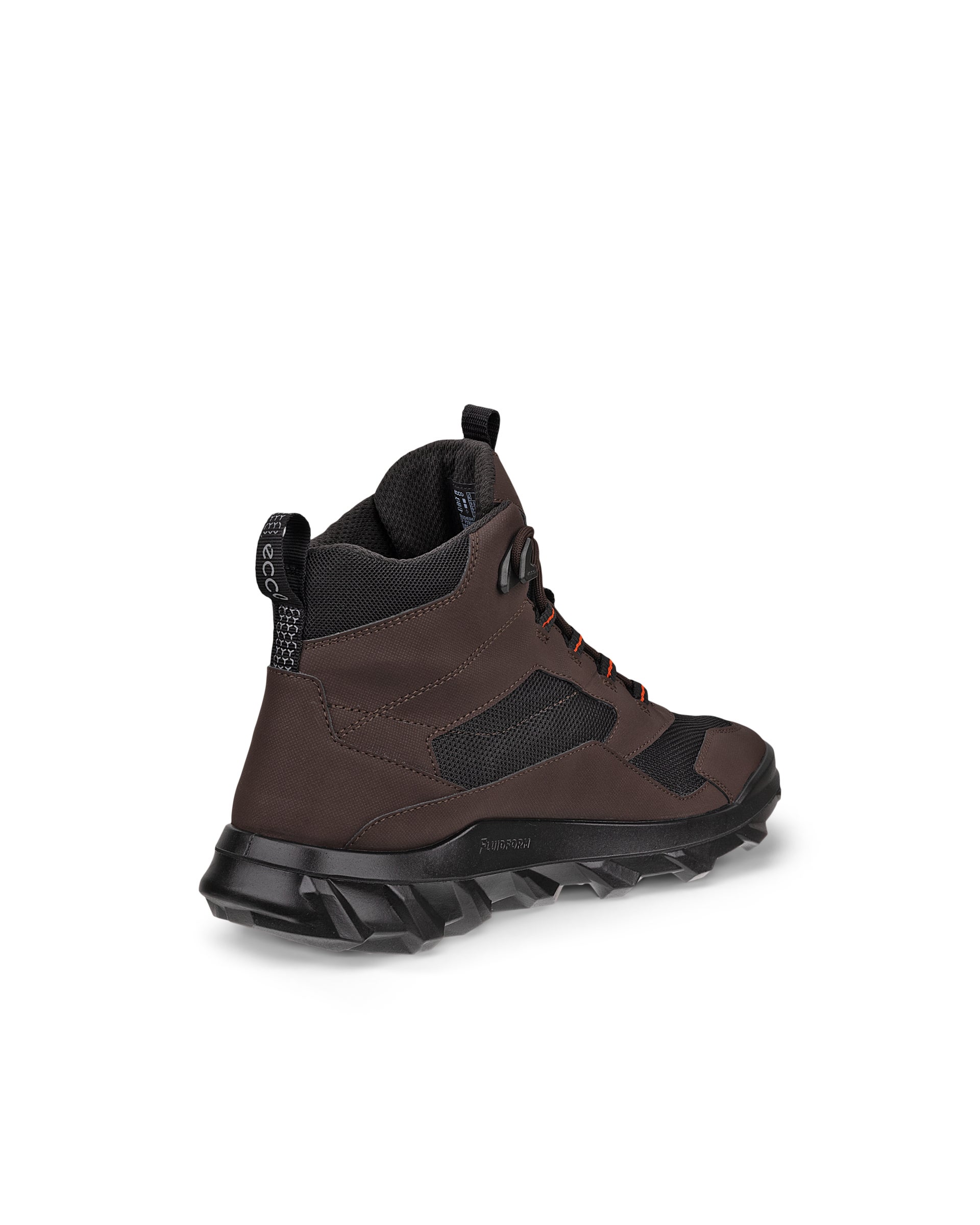 Pánske stredne vysoké outdoorové čižmy Gore-Tex ECCO® MX - Hnedá - Back