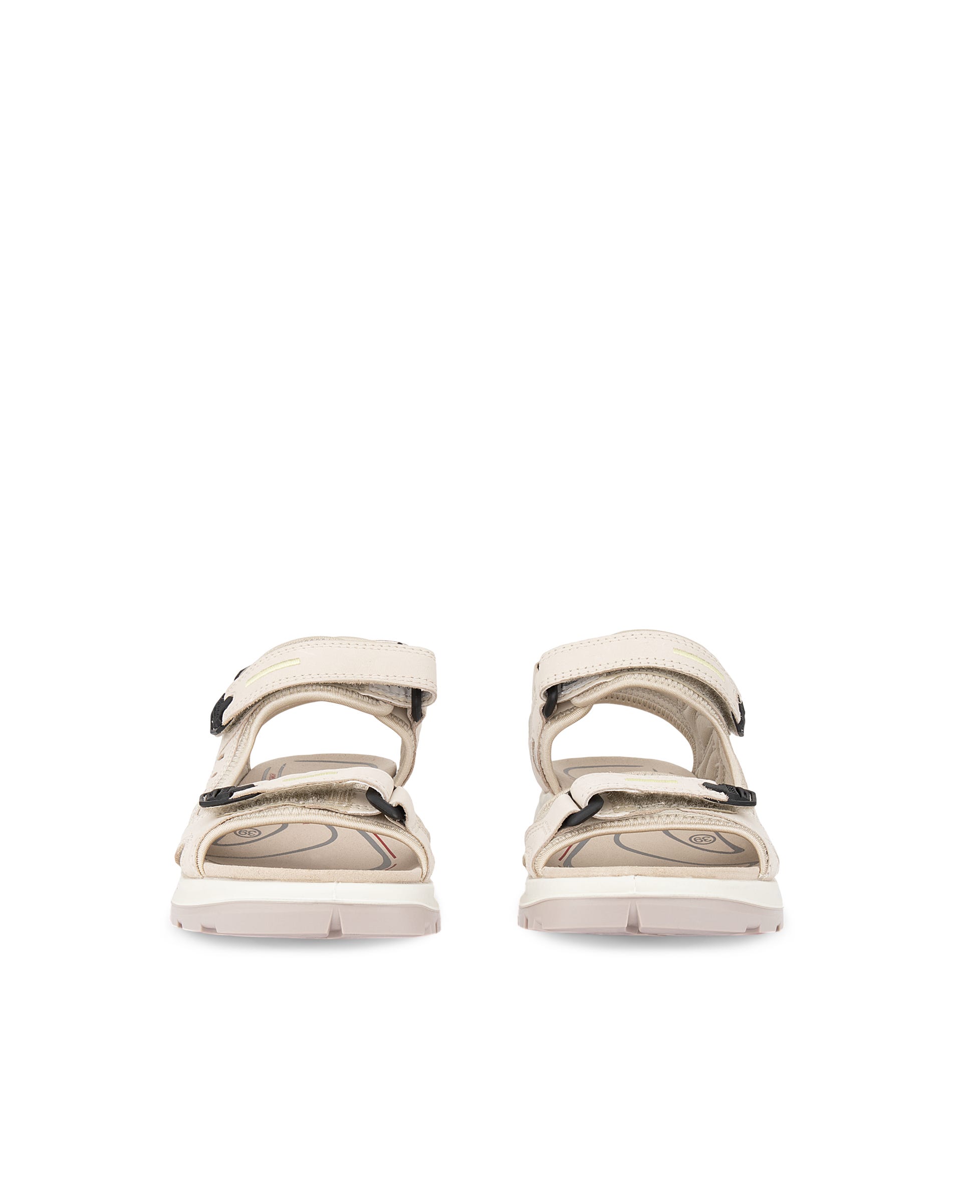 Sandálias exterior nobuck mulher ECCO® Offroad Yucatan - Bege - Front pair