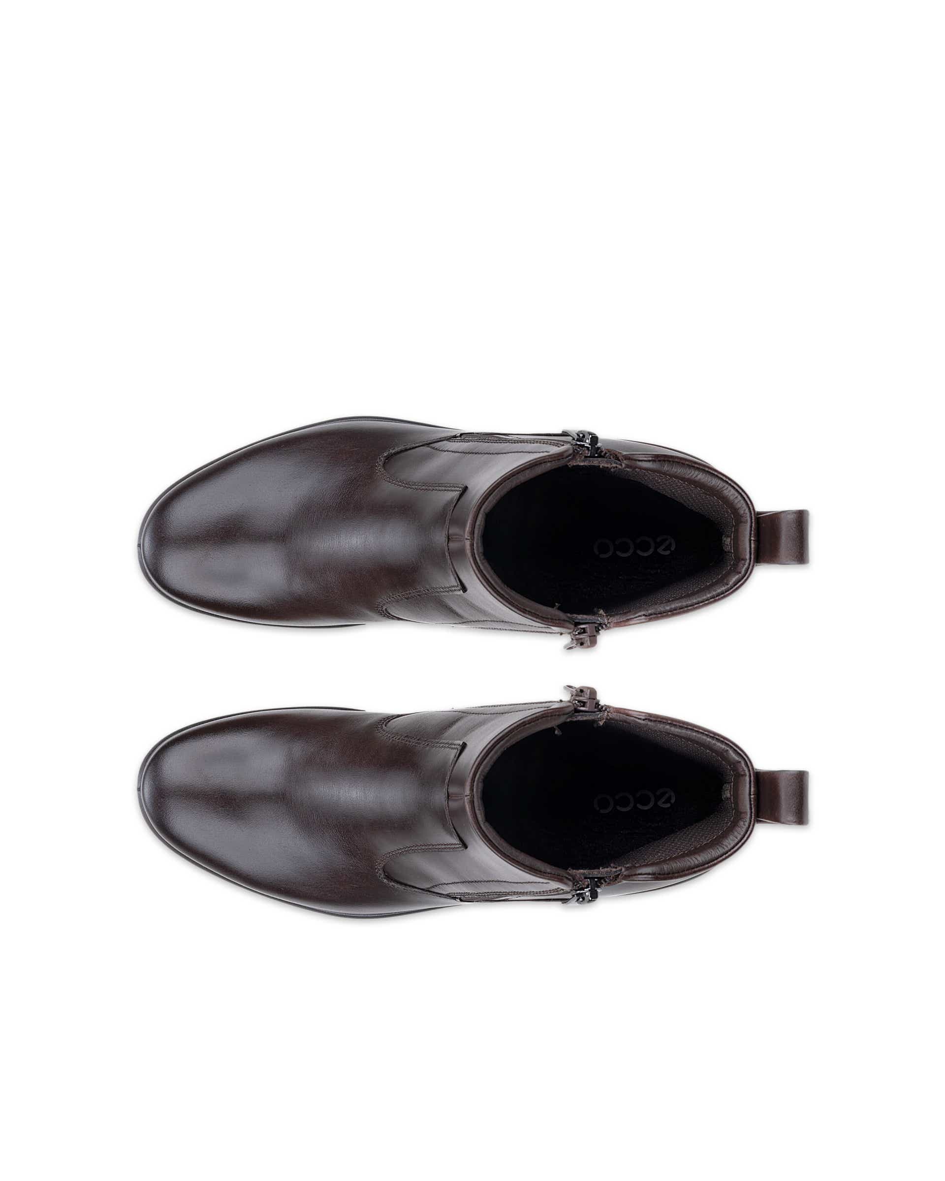 ECCO FELICIA ウィメンズ レザーブーツ - ブラウン - Top left pair