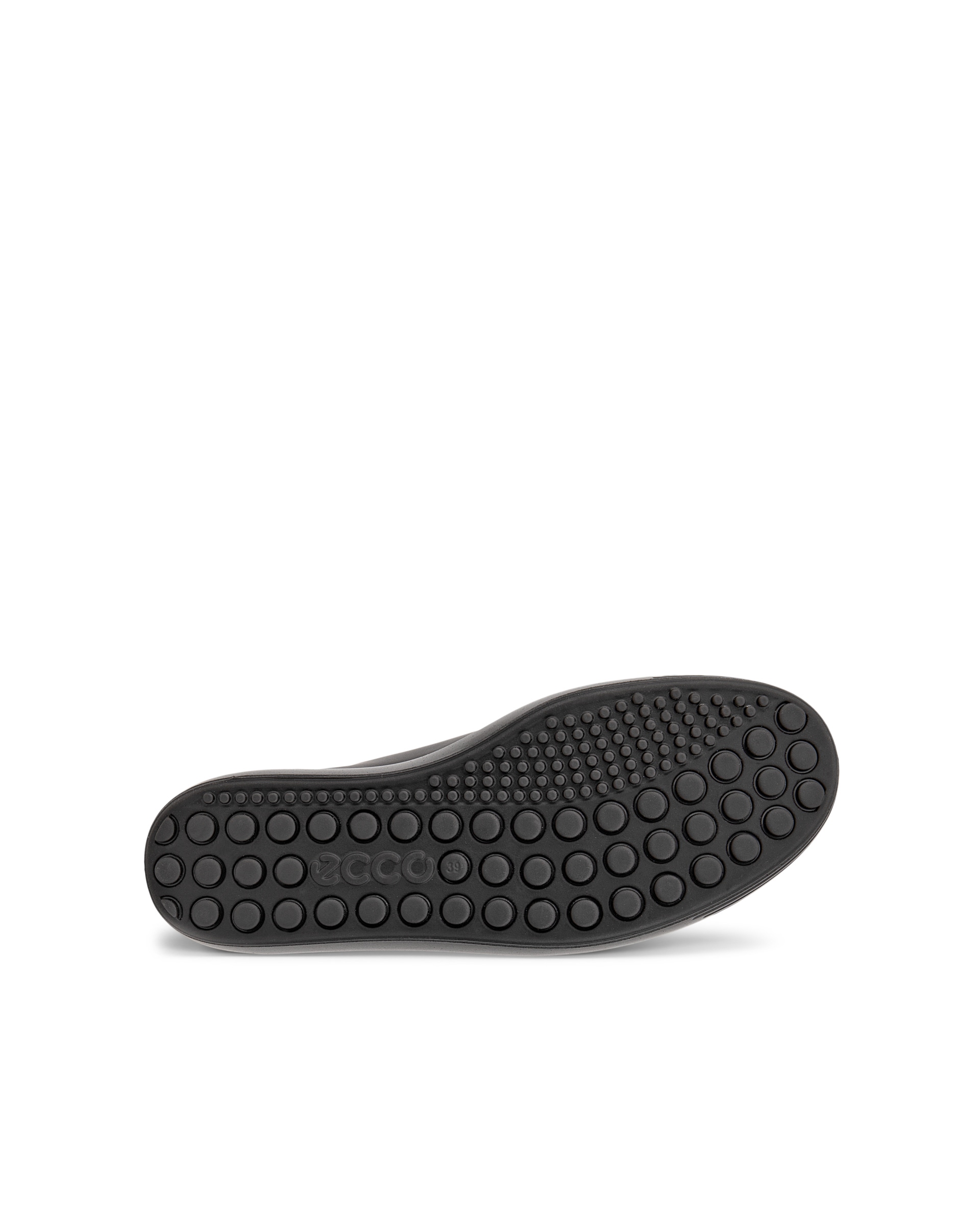 ECCO® SOFT 7 dames leren sneaker - Zwart - Sole