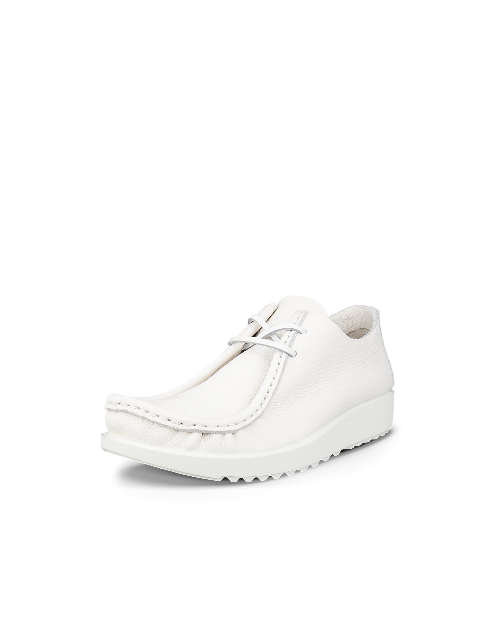 ECCO® JOKE lædersko med snørebånd til herrer - Hvid - Main
