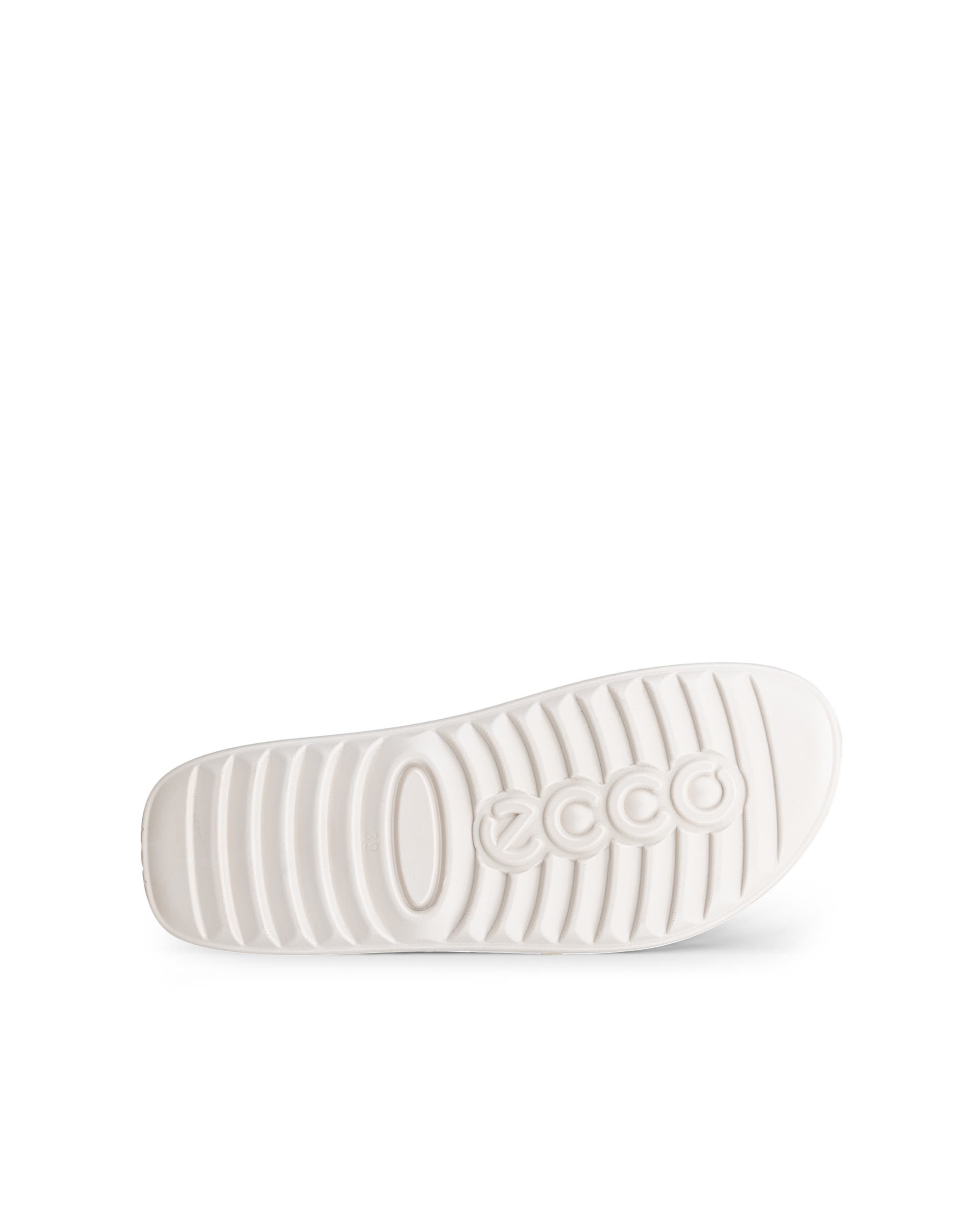 Women's ECCO® Cozmo Leather Two Strap Sandal - Gold - Sole