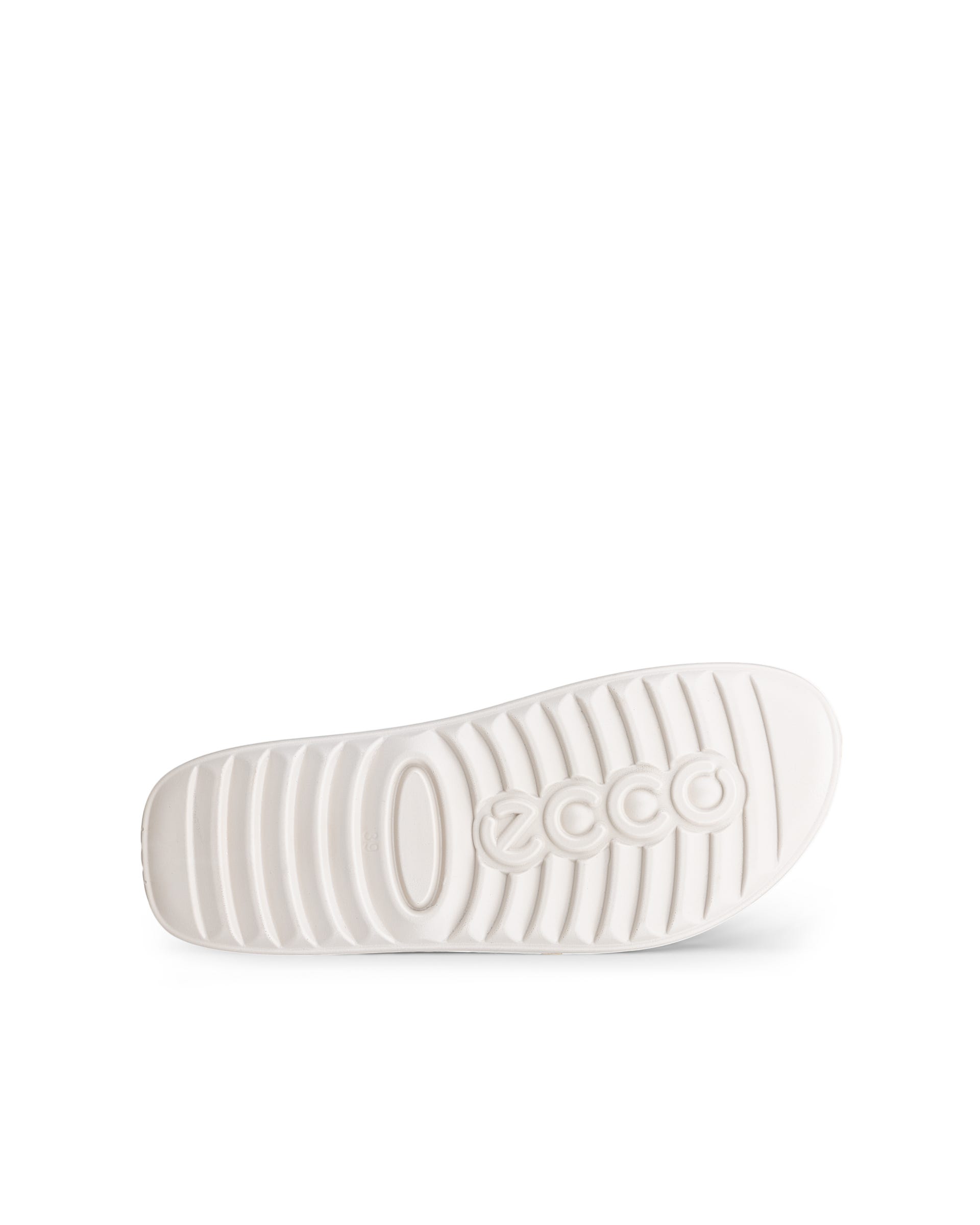 Women's ECCO® Cozmo Leather Two Strap Sandal - Gold - Sole