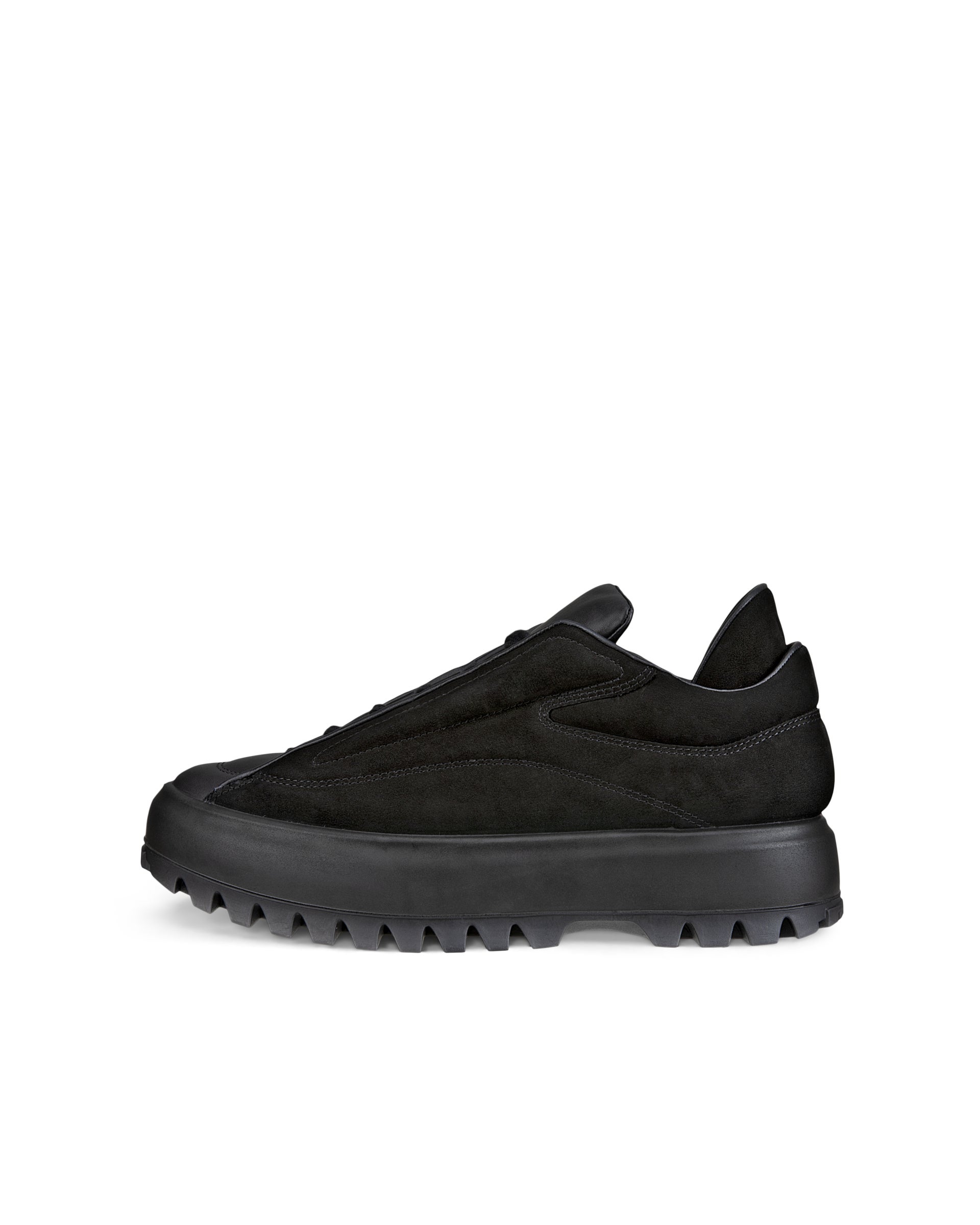 ECCO STREET ACE RAL7000 WOMENS ウィメンズ ヌバックスニーカー - ブラック - Outside