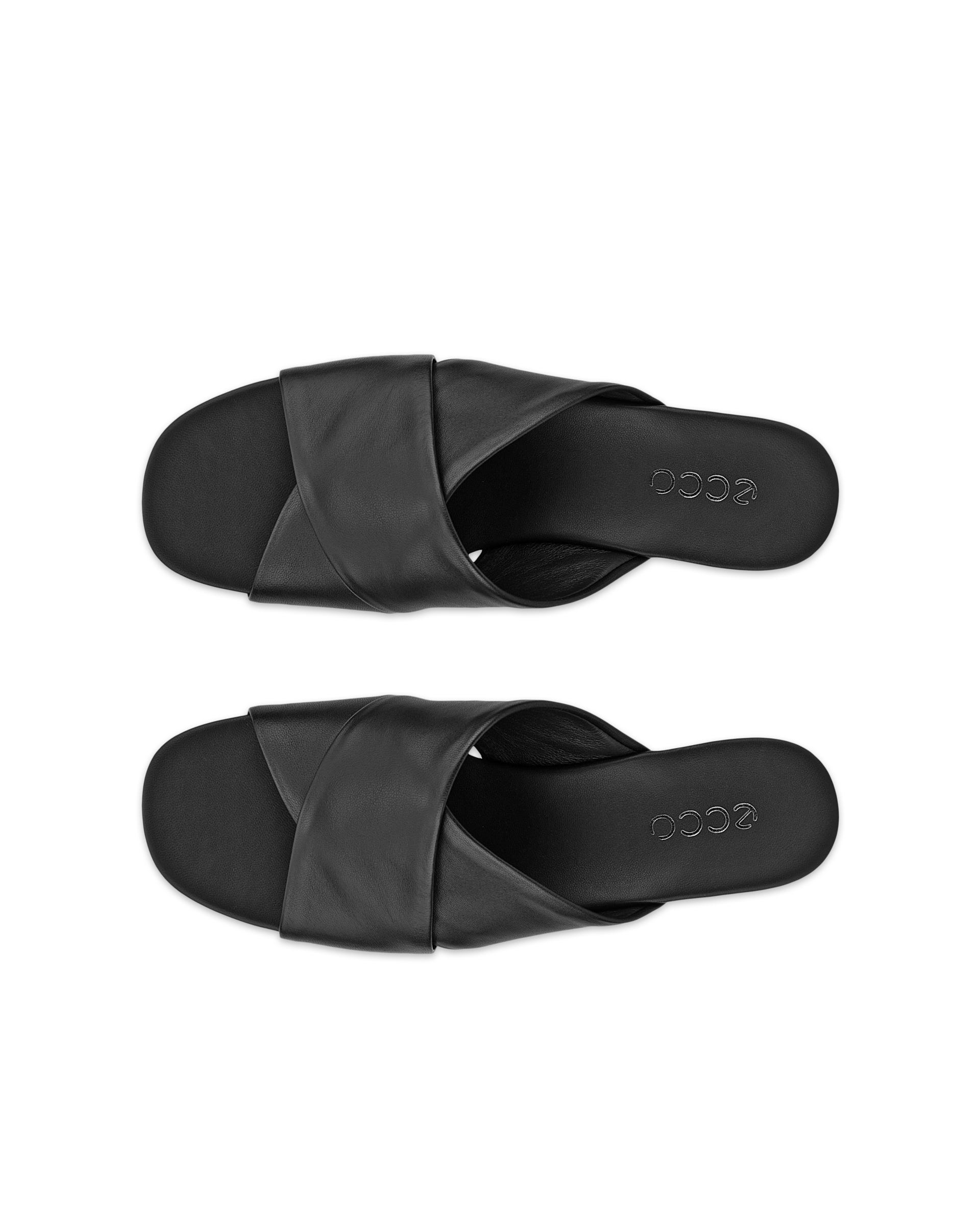 ECCO ASTRID WEDGE WOMEN'S SLIDE - Black - Top left pair