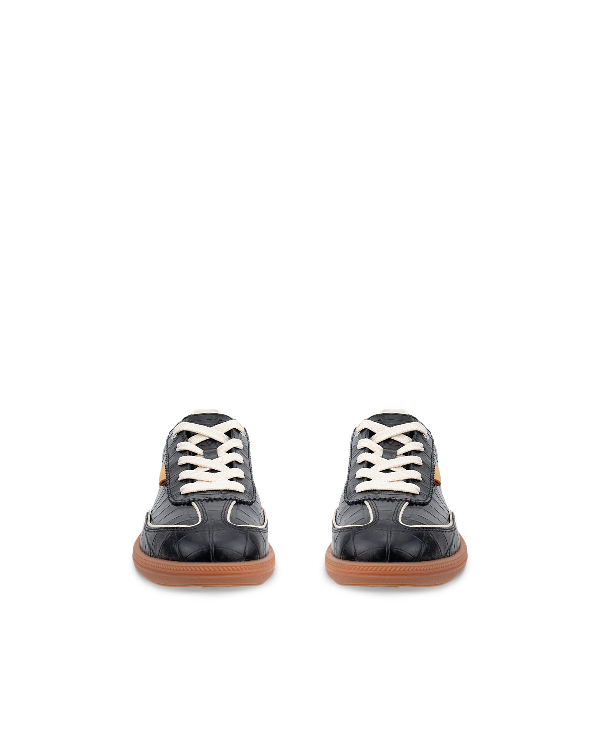 Women's ECCO® Soft 11 Leather Lace-Up Sneaker - Black - Outside