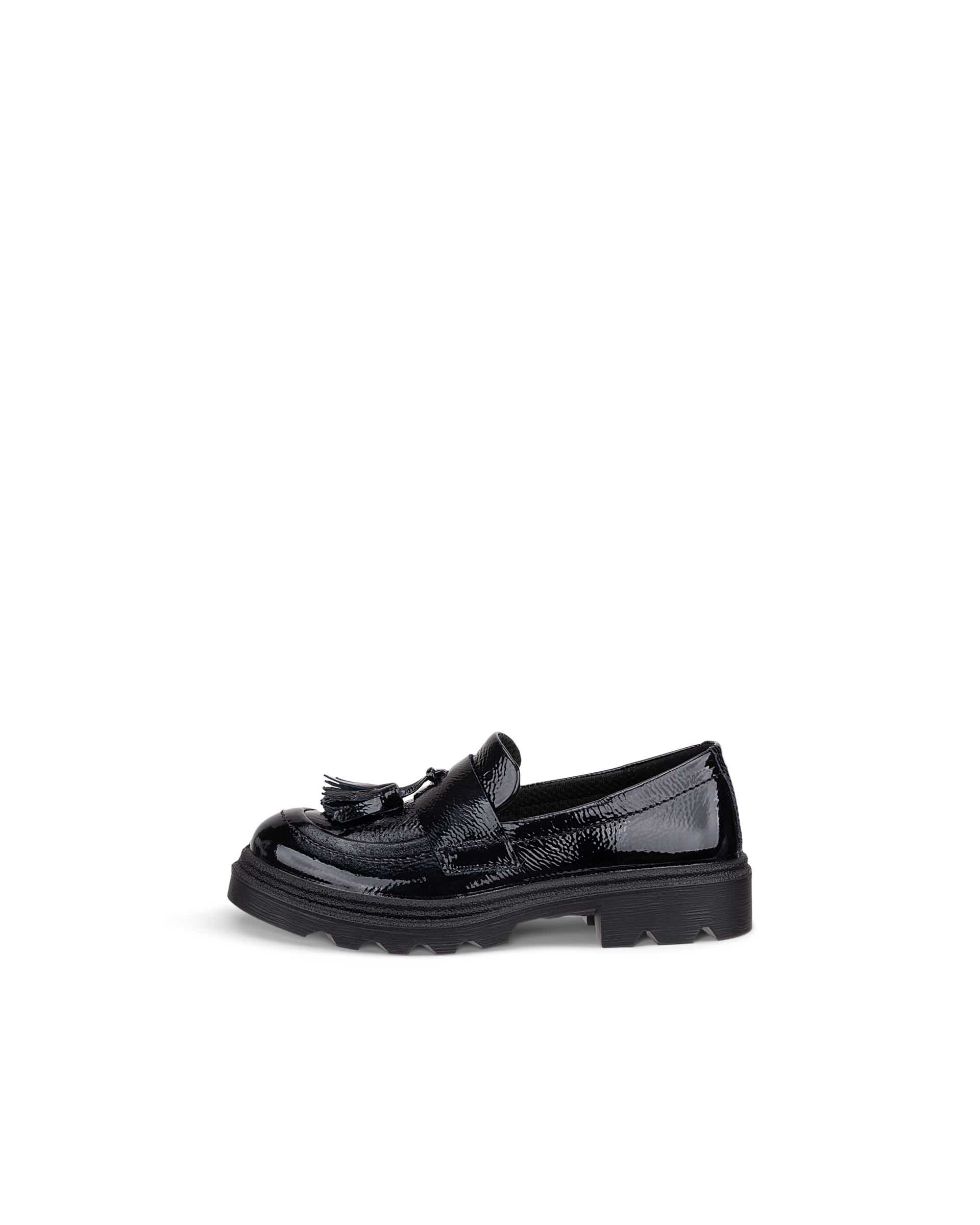 ECCO® GRAINER K mocassins en cuir pour enfant - Noir - Outside