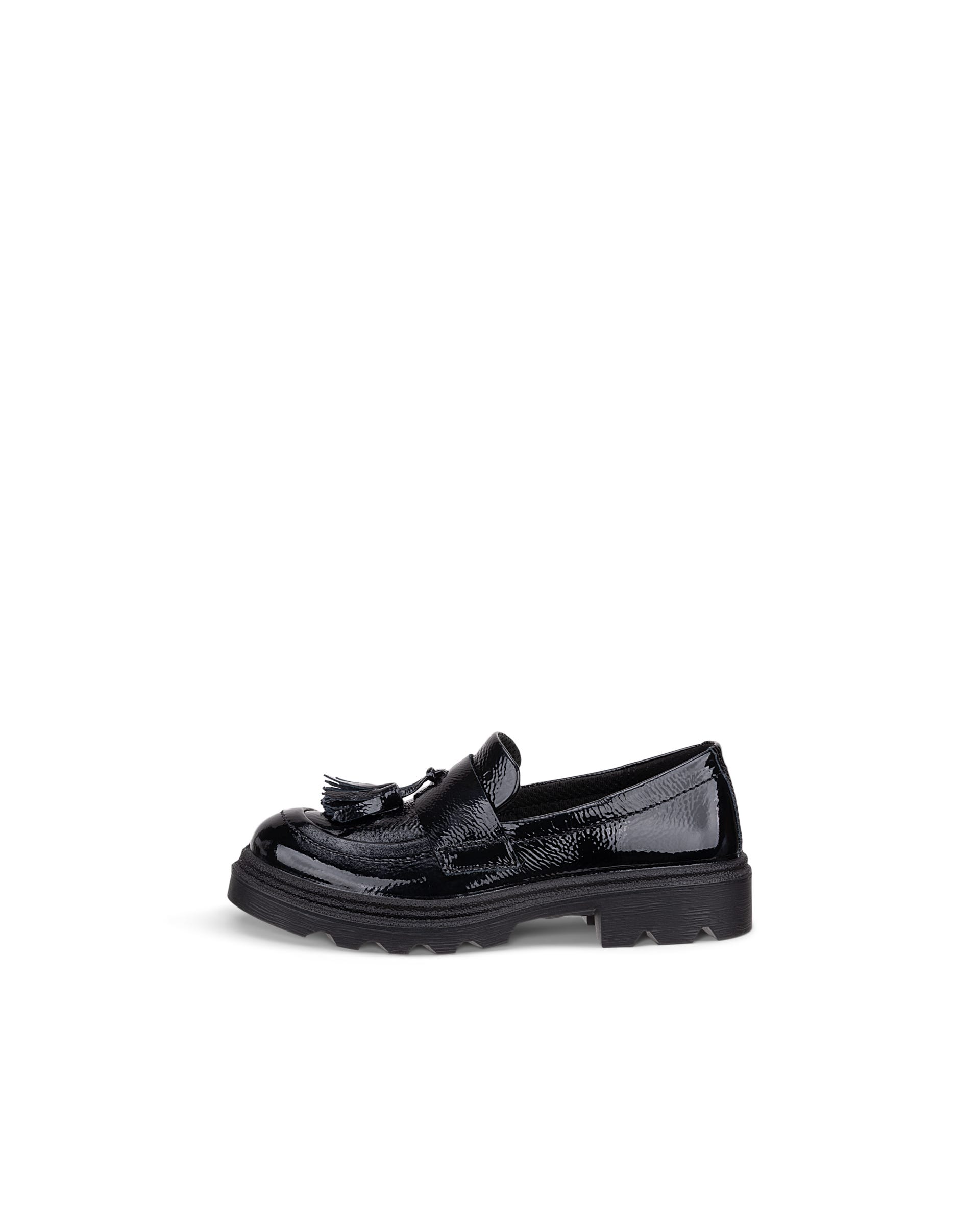 ECCO® GRAINER K mocassins en cuir pour enfant - Noir - Outside