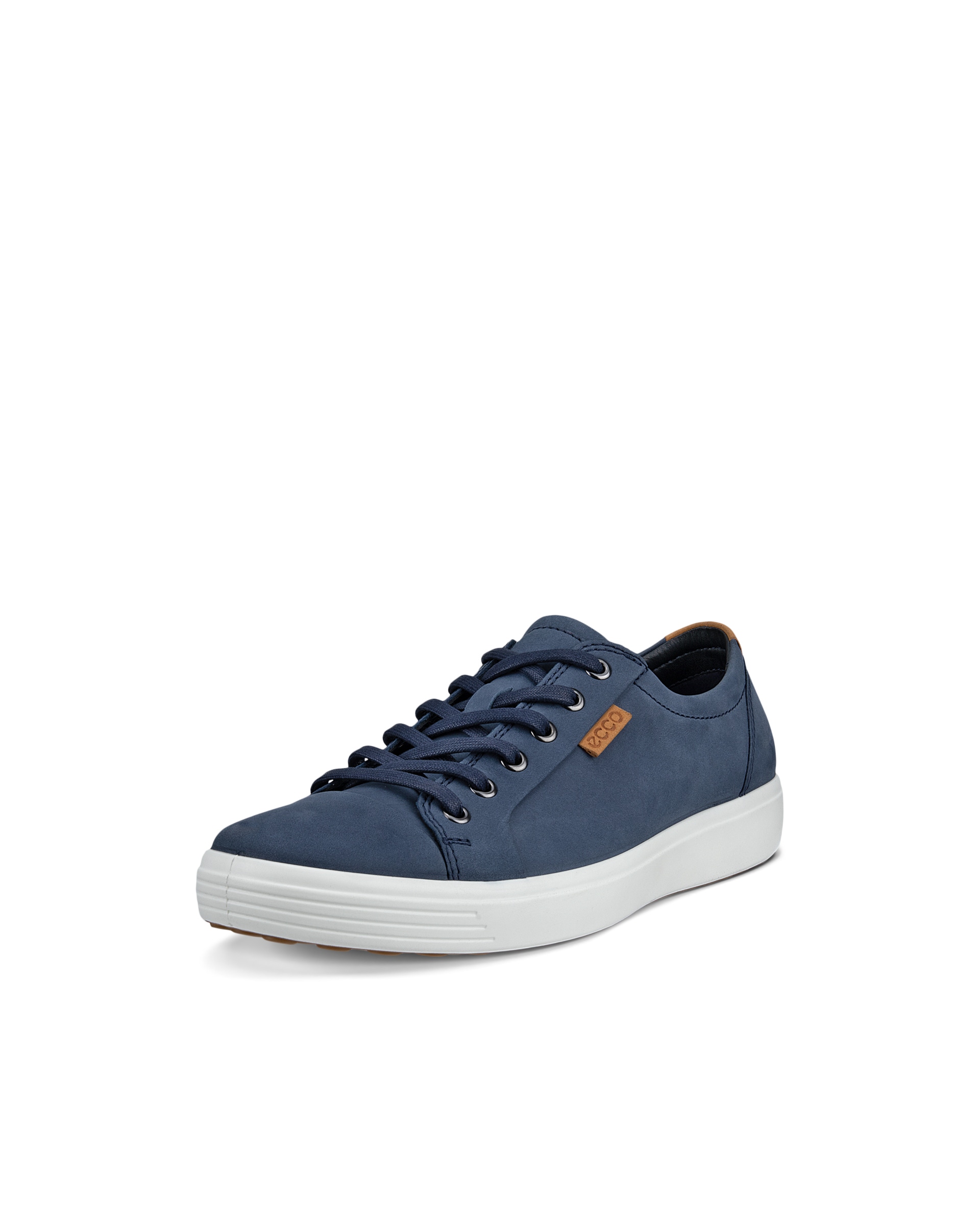 Pánské nubukové tenisky ECCO® Soft 7 - Modrá - Main