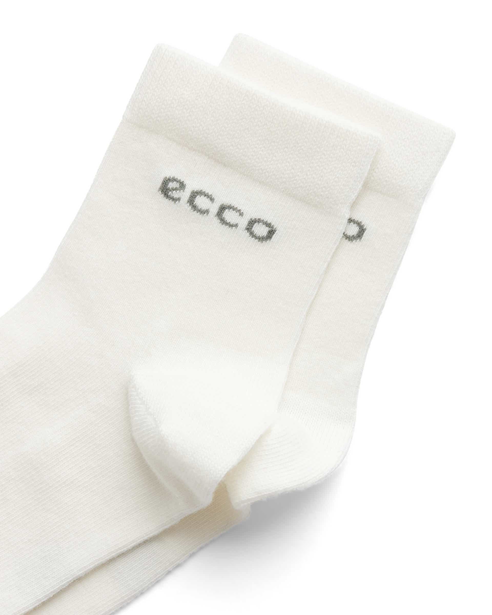 ECCO® Play Unisex halfhoge alledaagse sokken (2 paar) - Wit - Detail-2