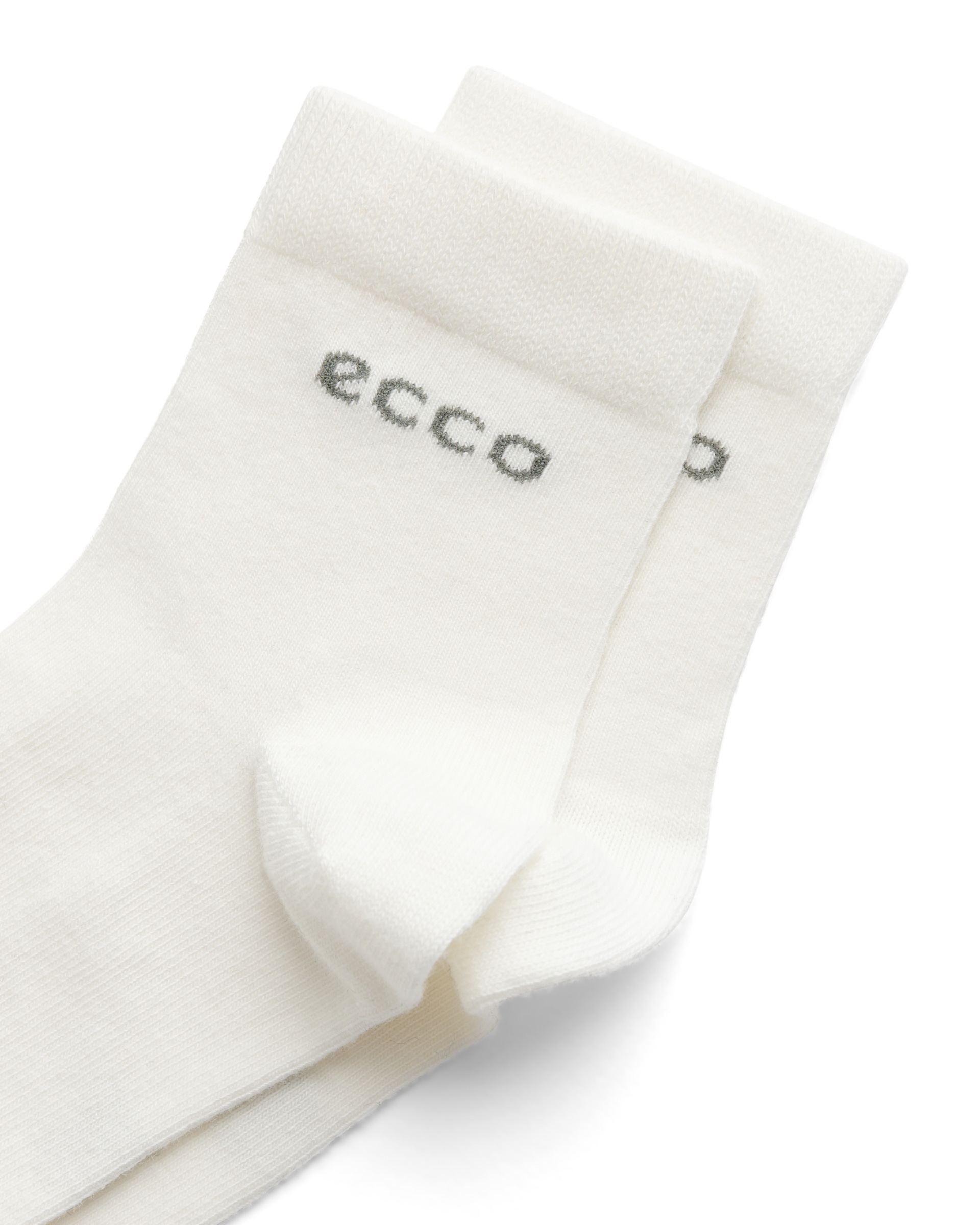 ECCO® Play Unisex halfhoge alledaagse sokken (2 paar) - Wit - Detail-2