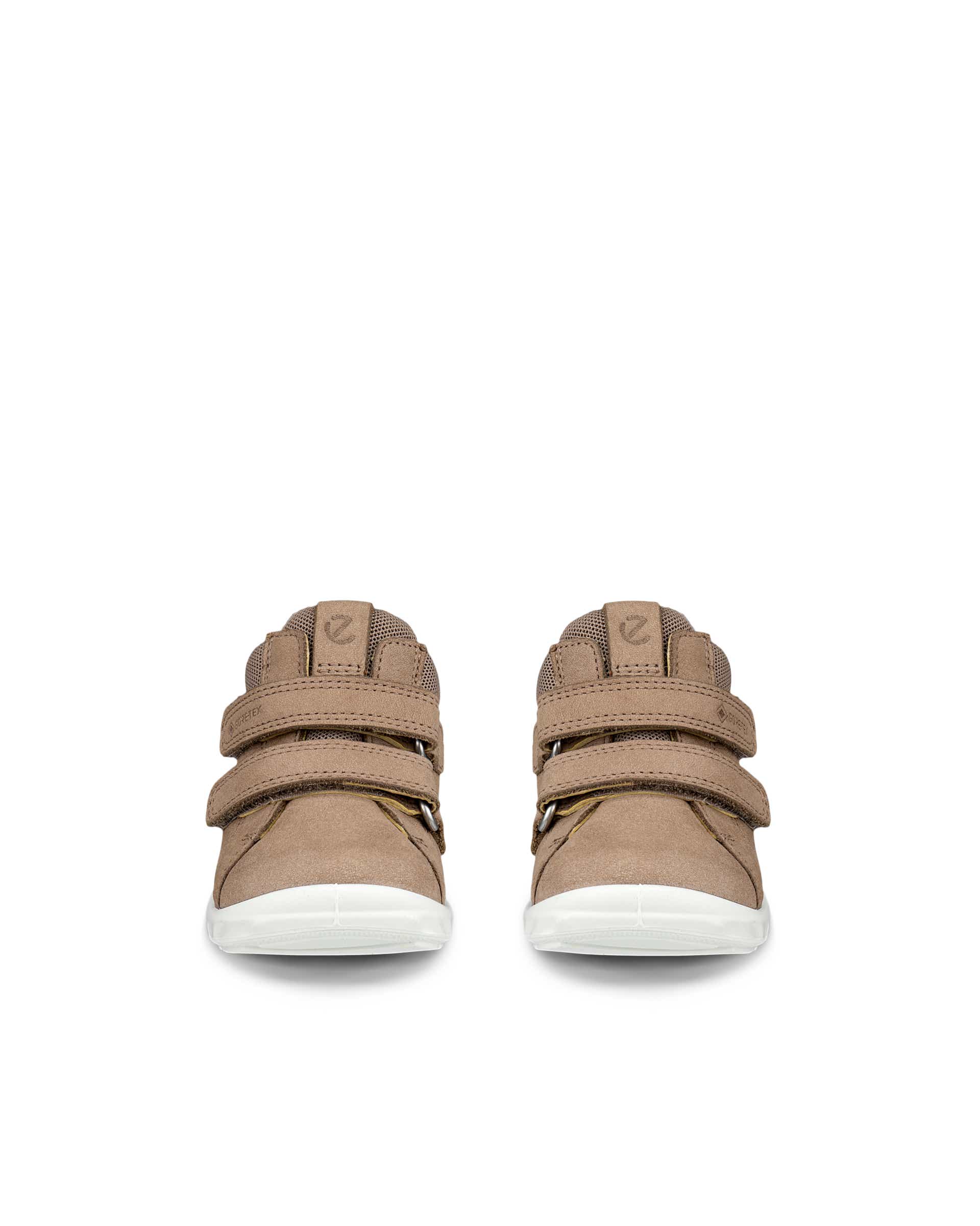 ECCO® SP.1 Lite baskets en nubuck Gore-Tex à scratch pour enfant - Brun - Front pair