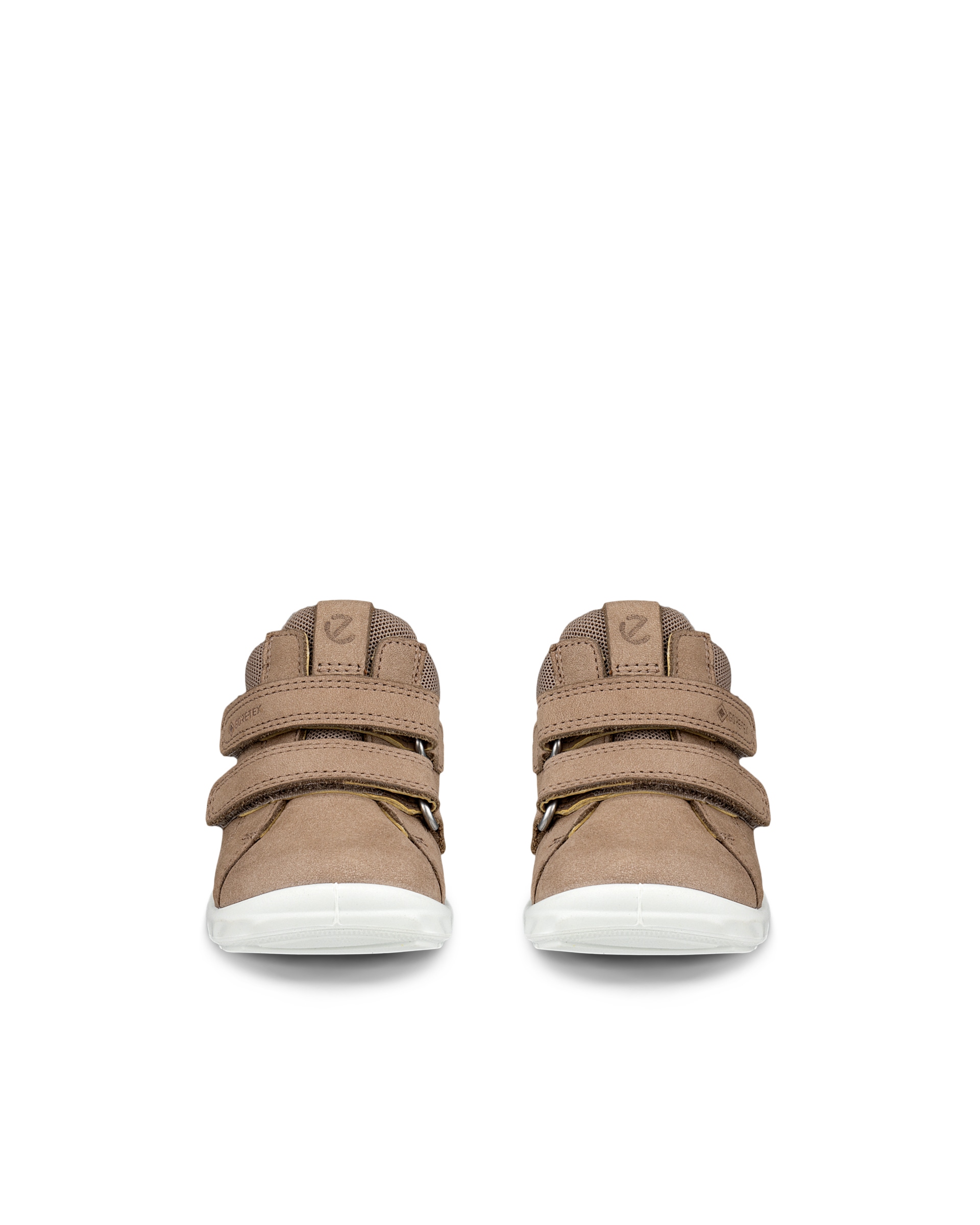 ECCO® SP.1 Lite baskets en nubuck Gore-Tex à scratch pour enfant - Brun - Front pair