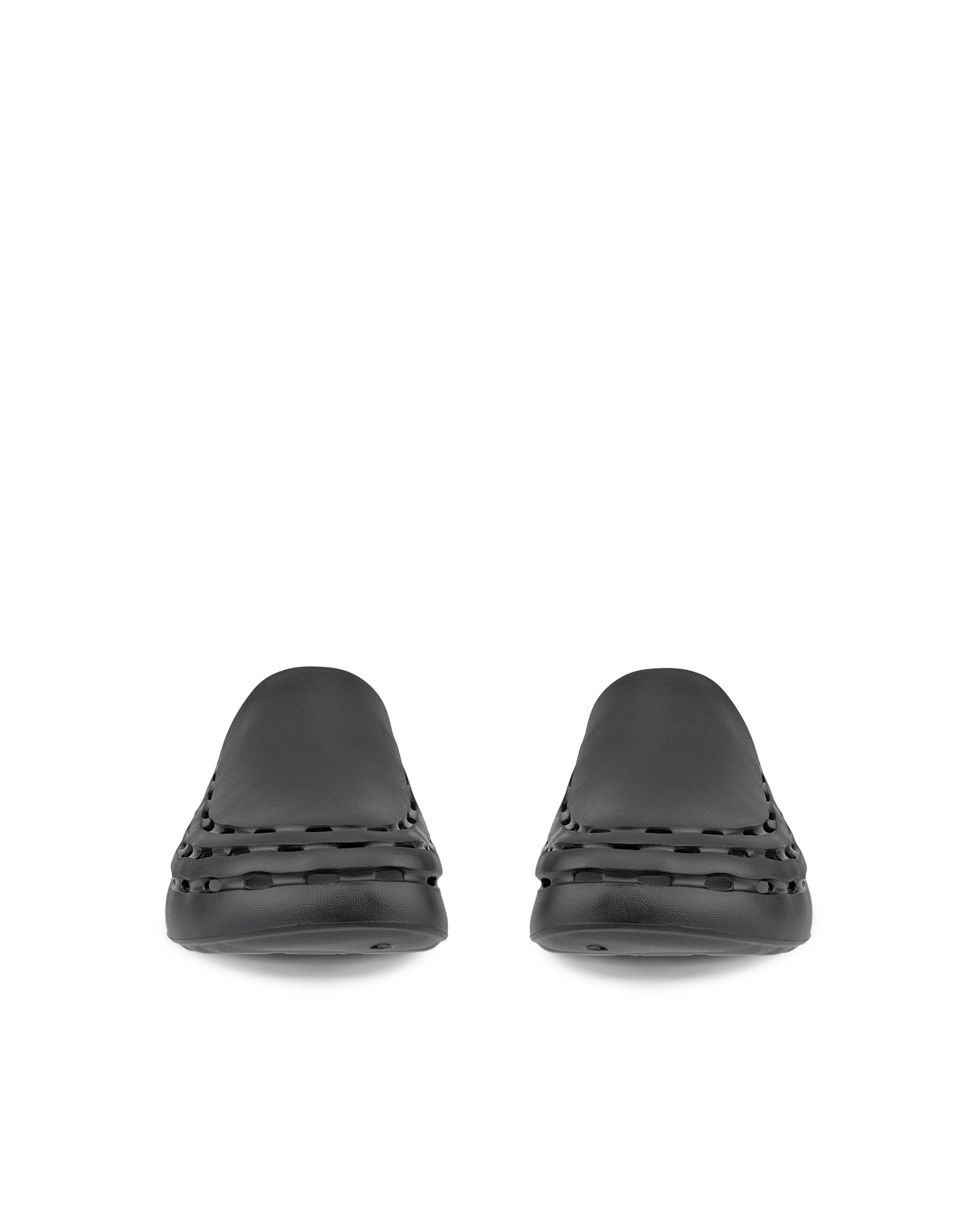 Unisex ECCOยฎ Cozmo Slide Slider - Black - Front pair