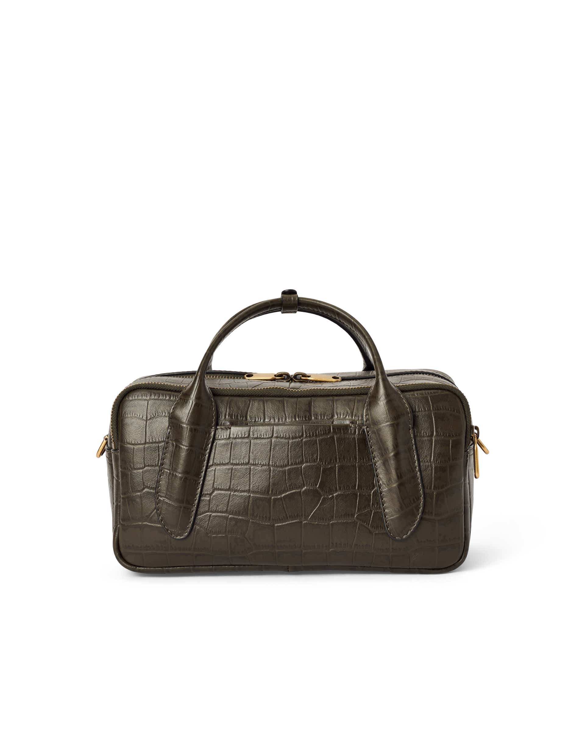 ECCO Bowling Bag レザーハンドバッグ - グリーン - Back