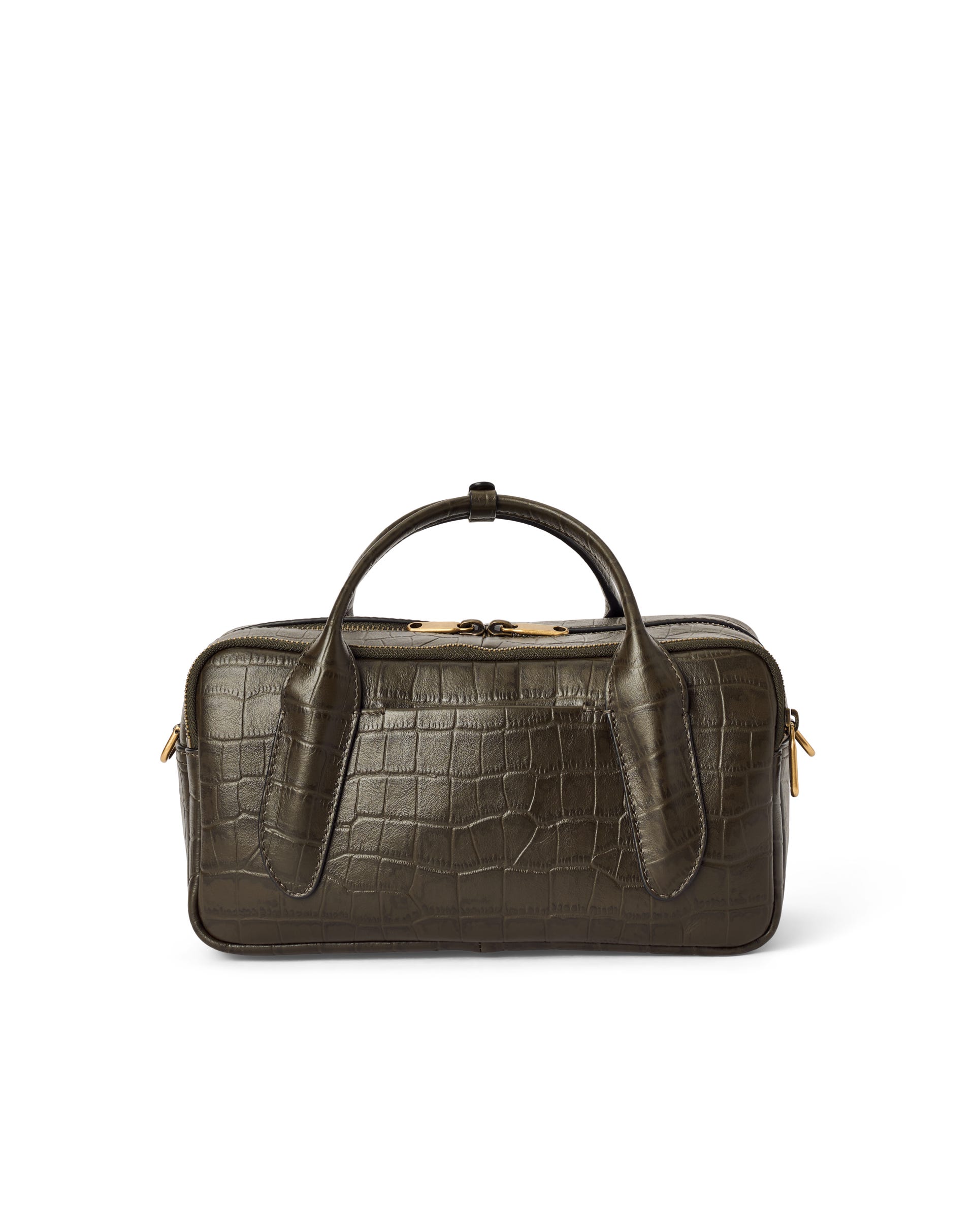 ECCO Bowling Bag レザーハンドバッグ - グリーン - Main