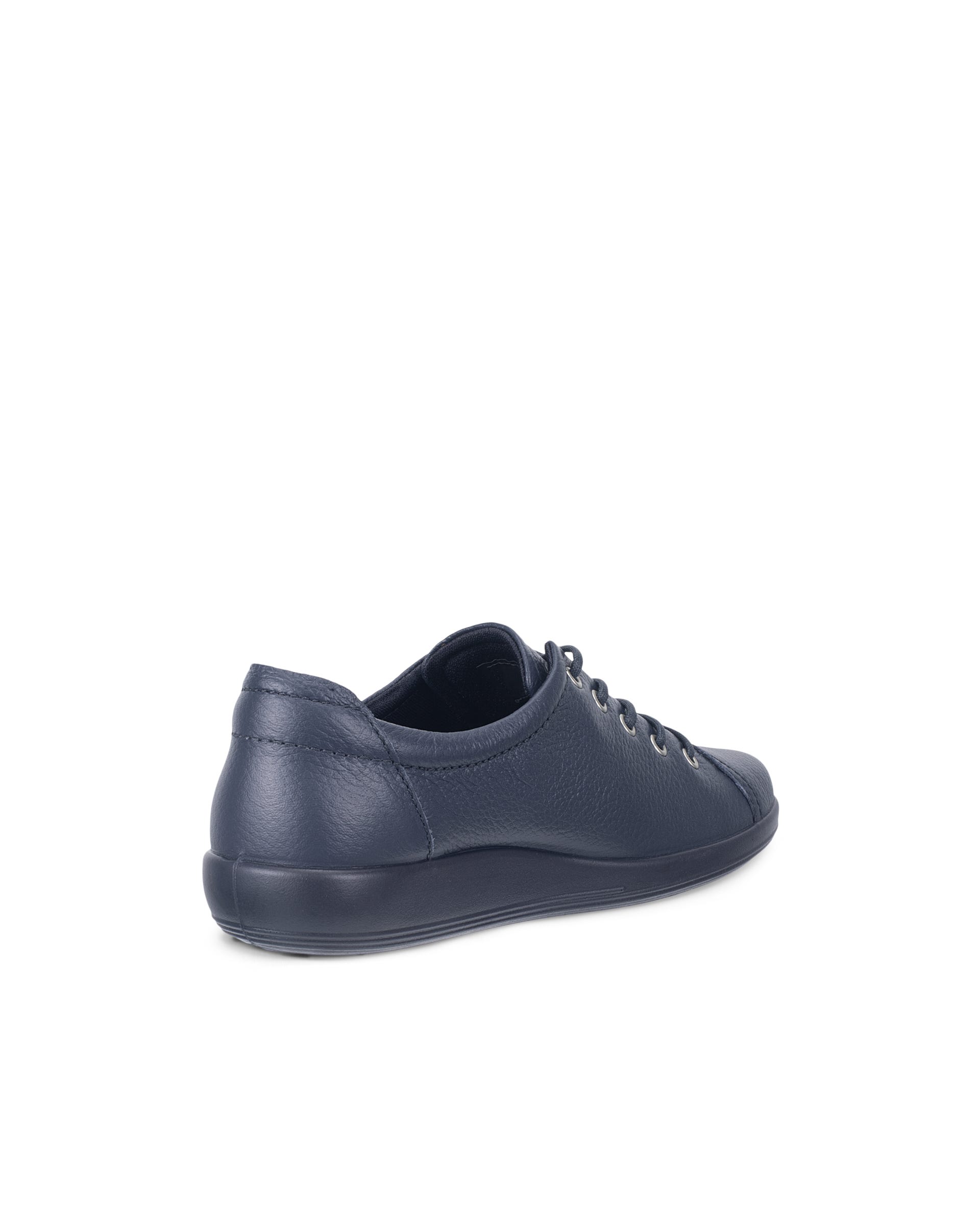 Dámská kožená šněrovací obuv ECCO® SOFT 2.0 - Modrá - Back