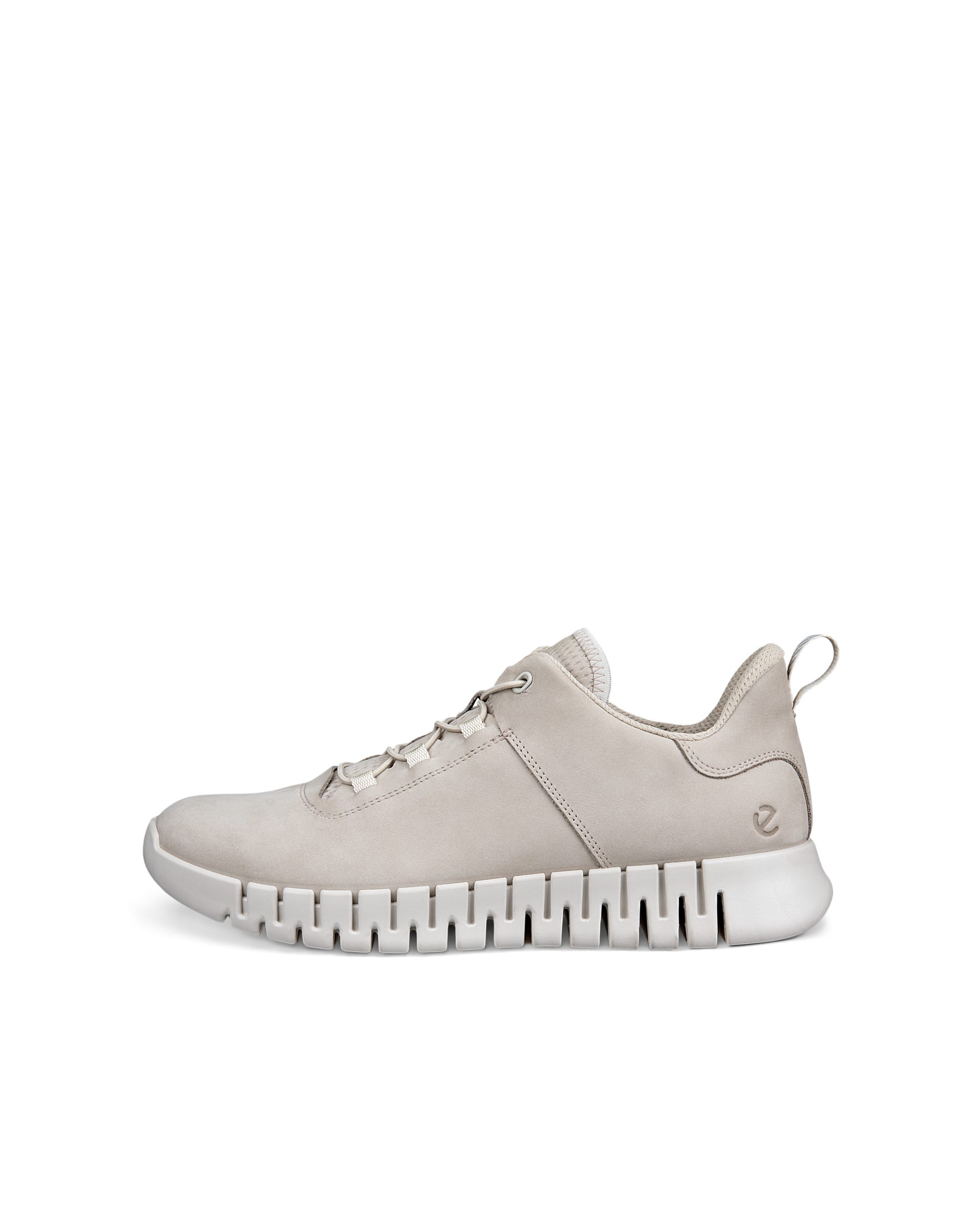 ECCO® GRUUV sneakers i nubuck til herrer - Beige - Outside