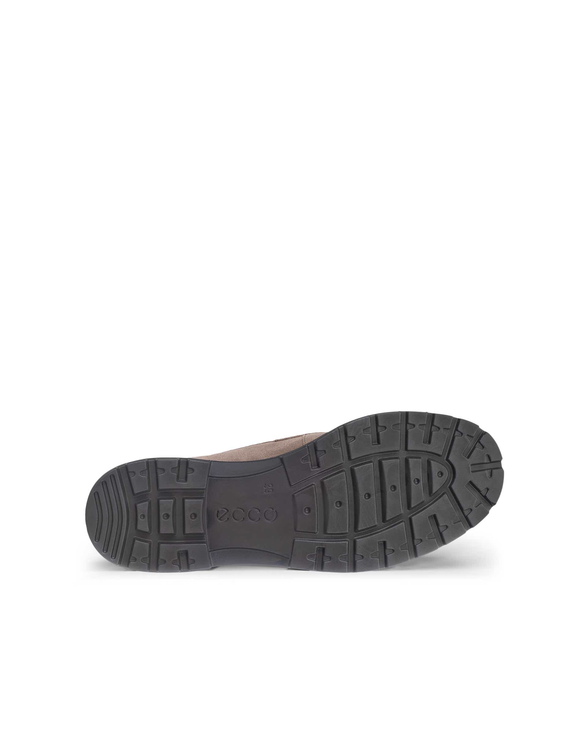 Women's ECCO® METROPOLE VIENNA Suede Loafer - Brown - Sole
