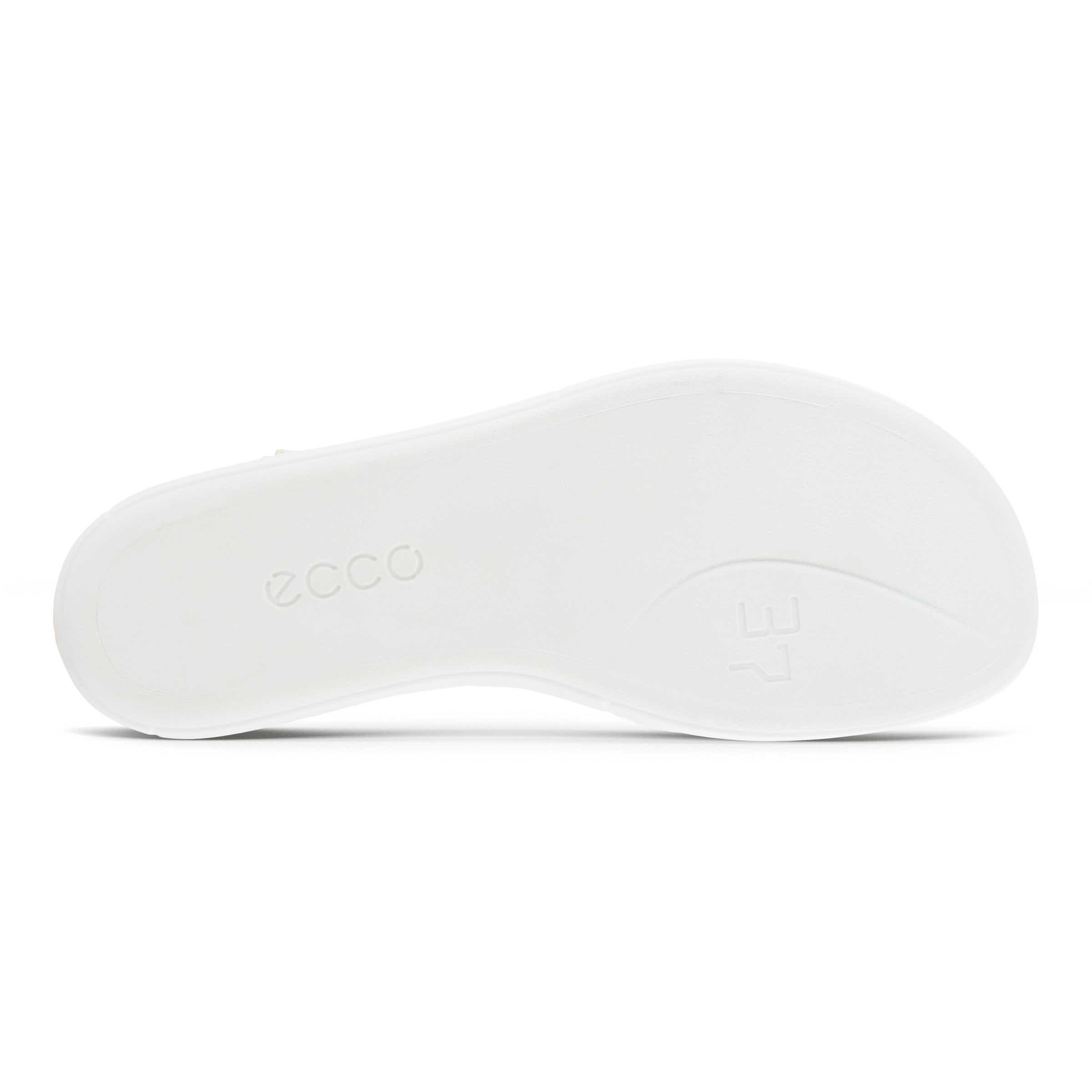 Women's ECCO® Simpil Nubuck Flat Sandal - Brown - Sole