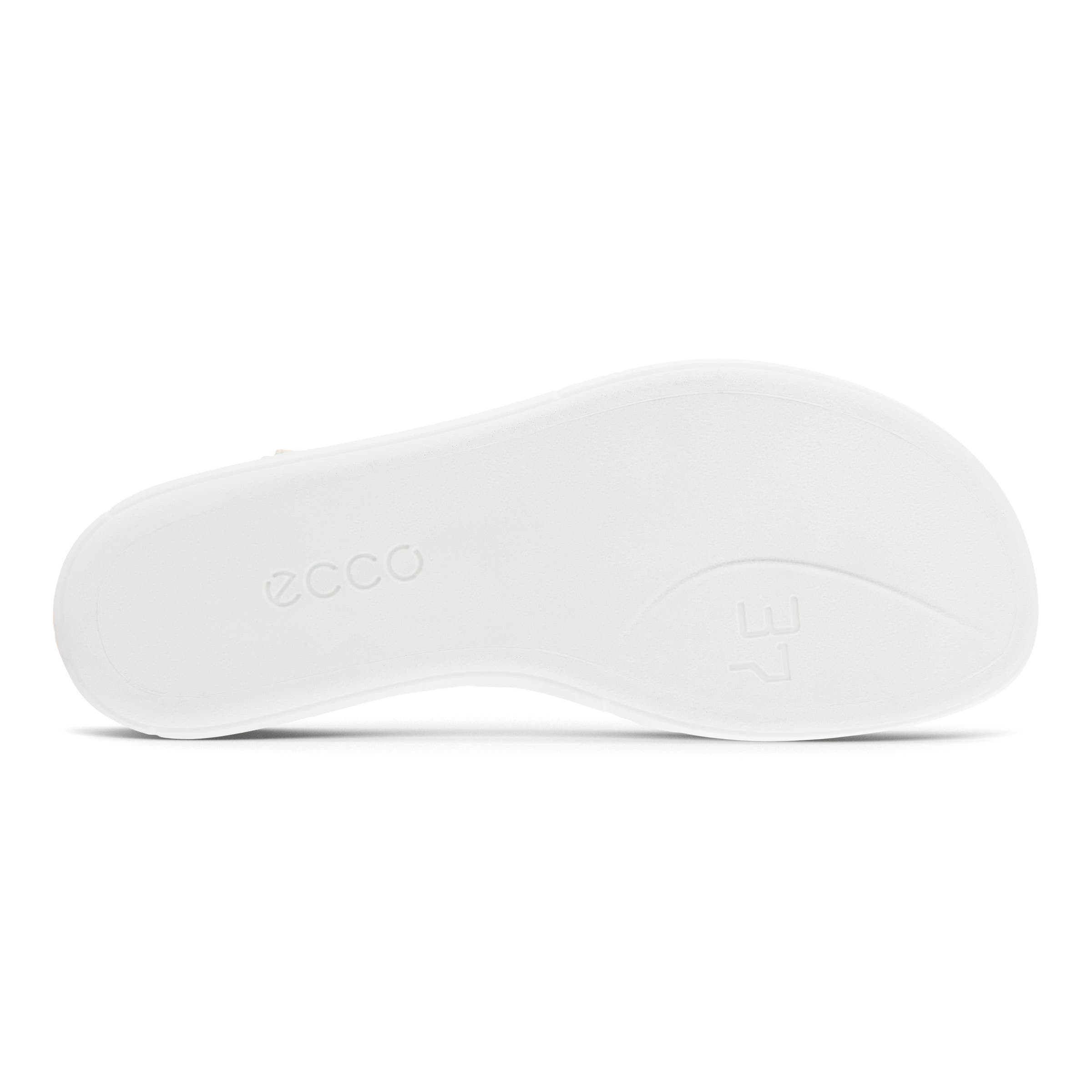 Women's ECCO® Simpil Nubuck Flat Sandal - Brown - Sole