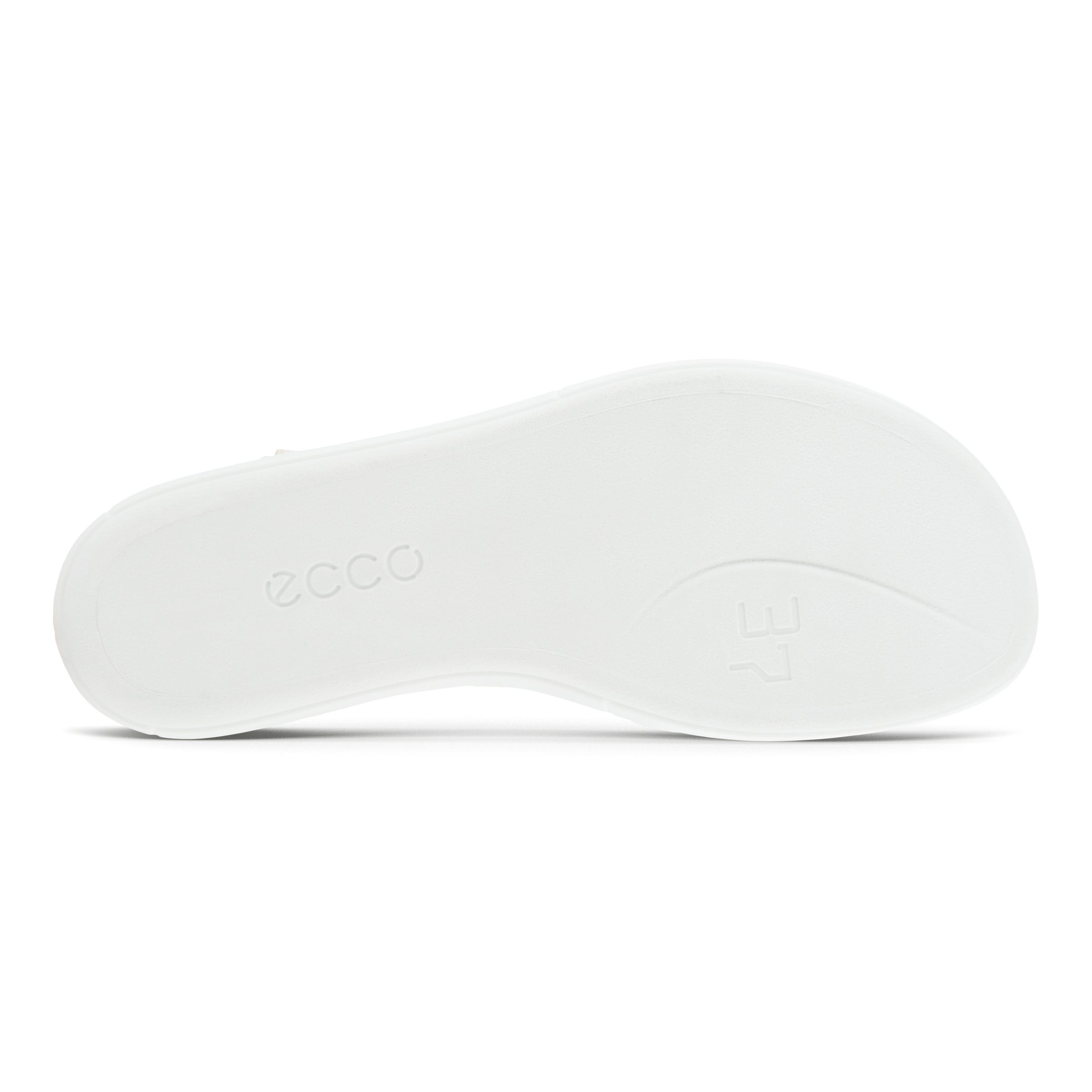 Women's ECCO® Simpil Nubuck Flat Sandal - Brown - Sole