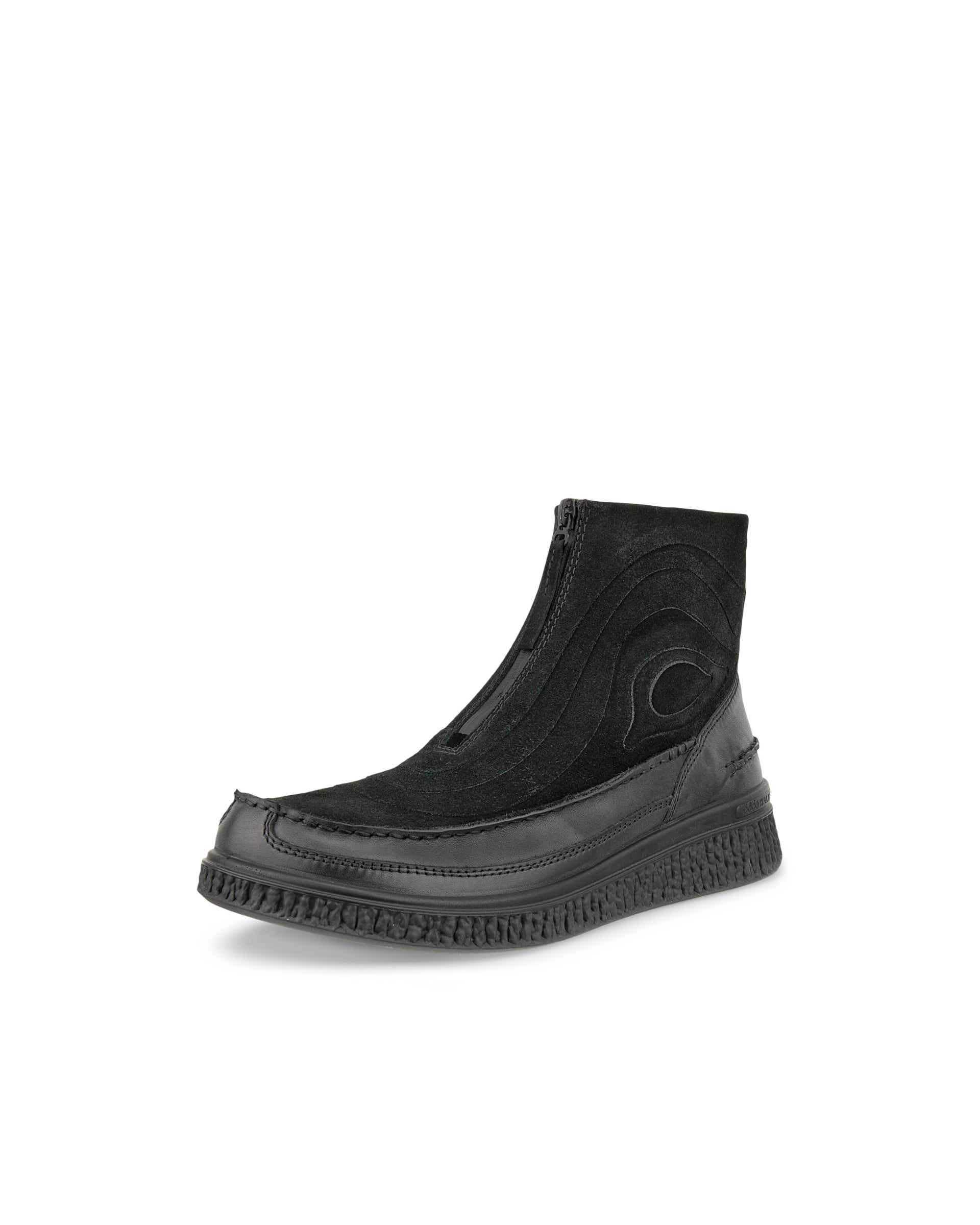 ECCO® WALKER 3.0 Herren Bootie aus Veloursleder mit Reißverschluss - Schwarz - Main