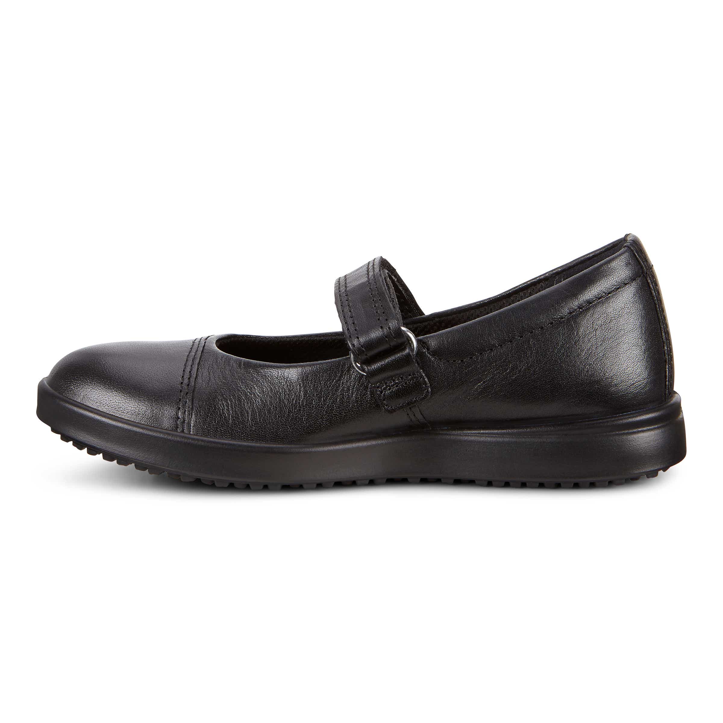 Kids' ECCO® Elli Leather Sneaker - Black - Inside