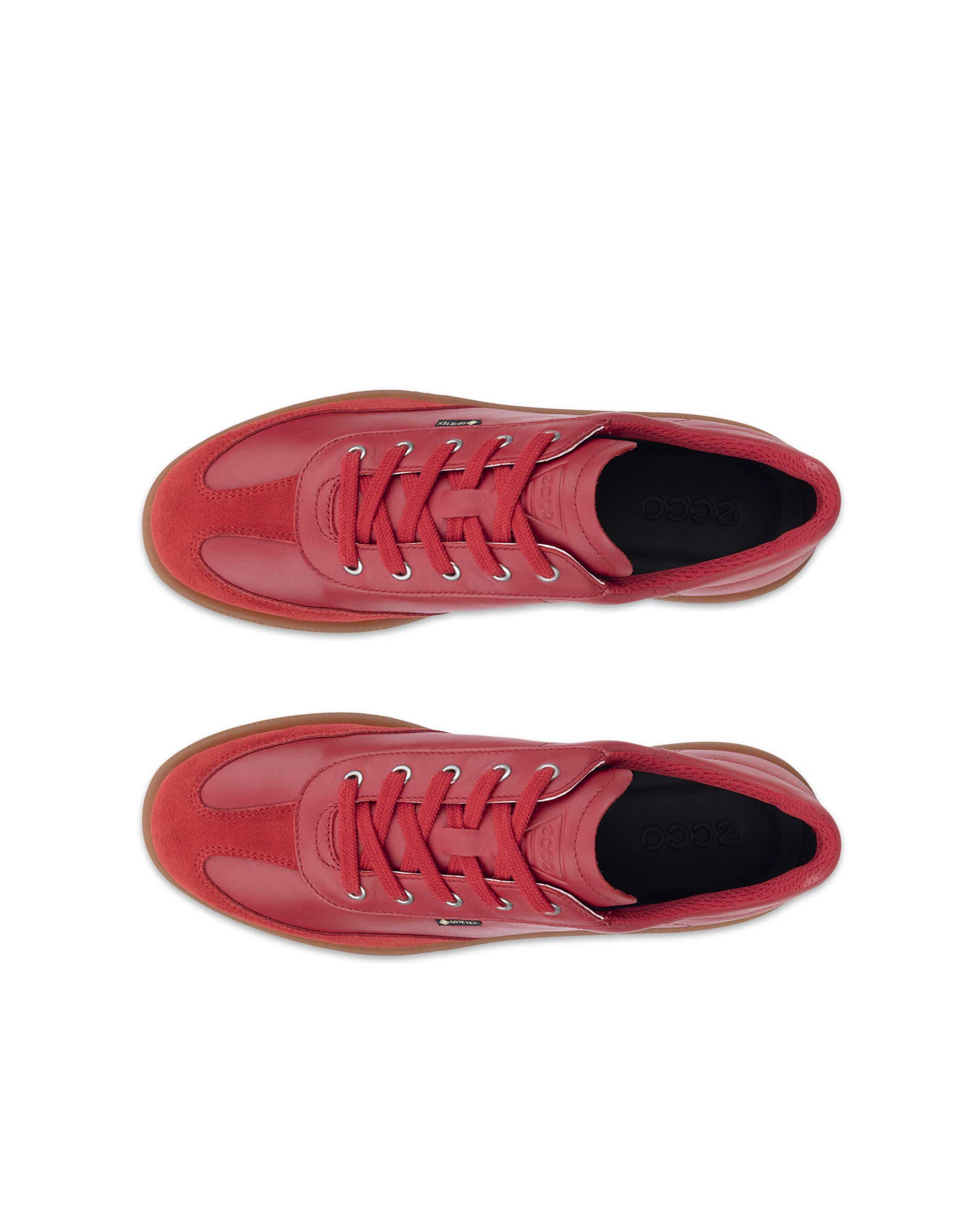 Ténis couro Gore-Tex mulher ECCO® SOFT 11 - Vermelho - Top left pair