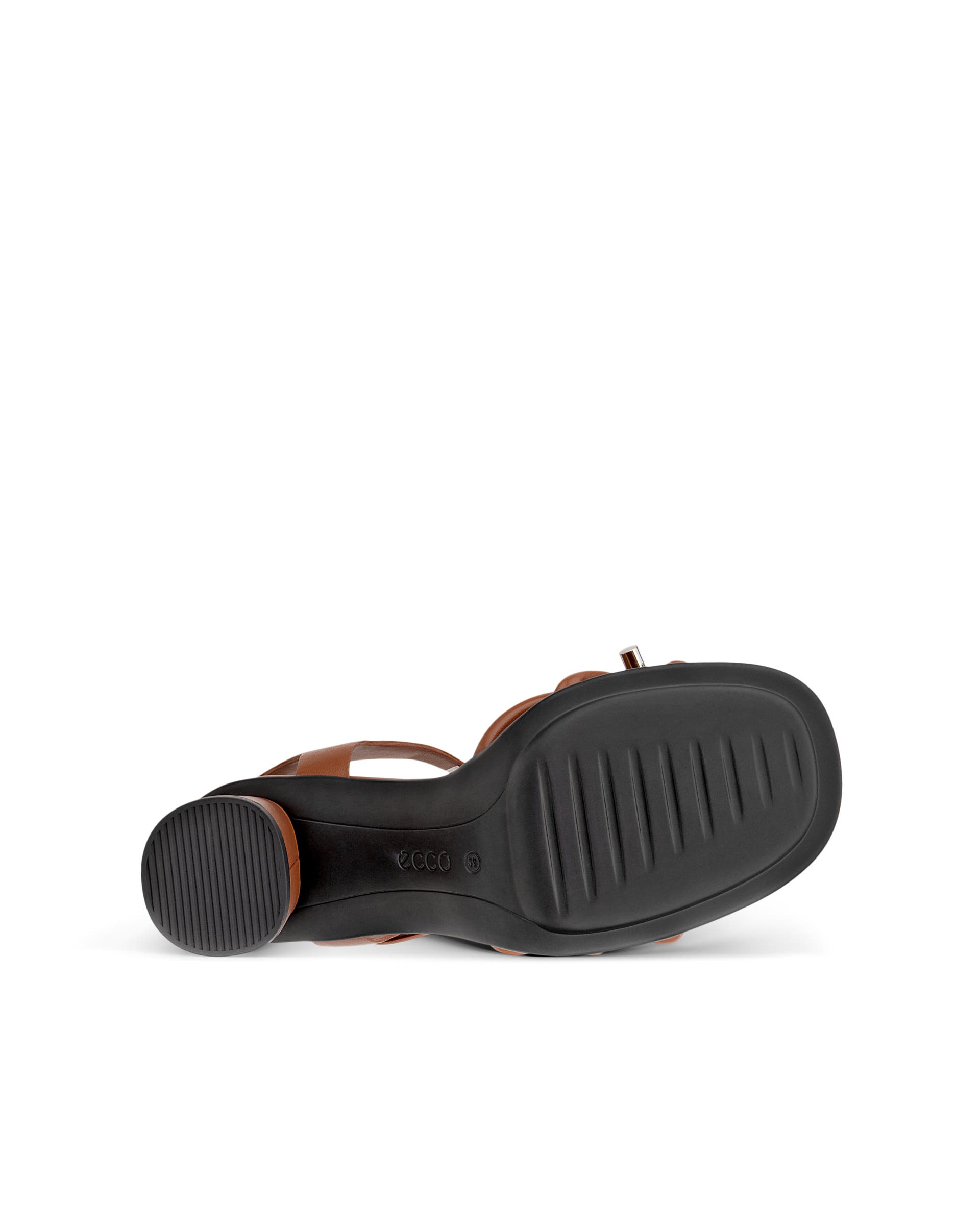 Women's ECCO® Sculpted Alba 65 Leather Heeled Sandal - Brown - Sole