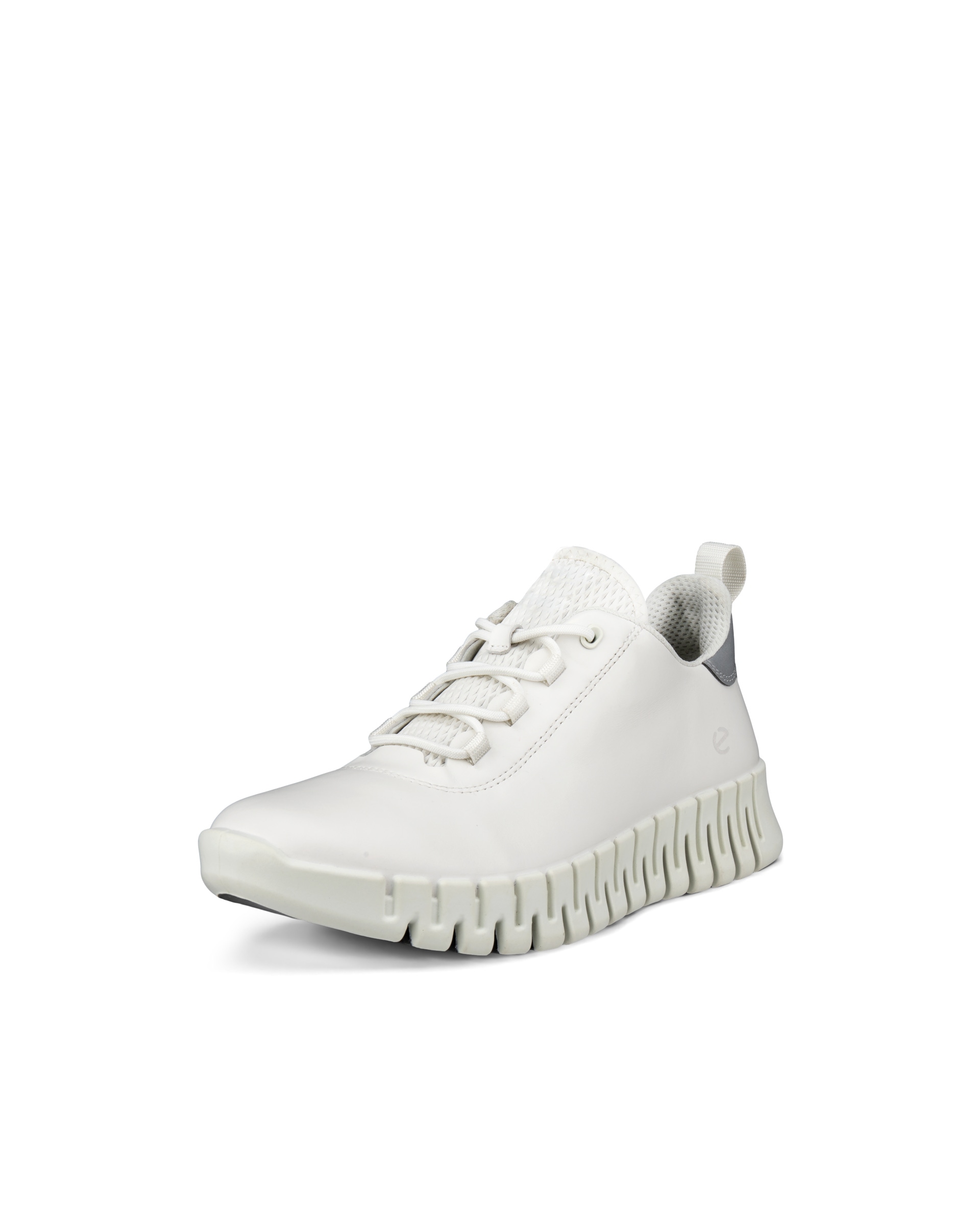 Women's ECCO® Gruuv Leather Sneaker - White - Main