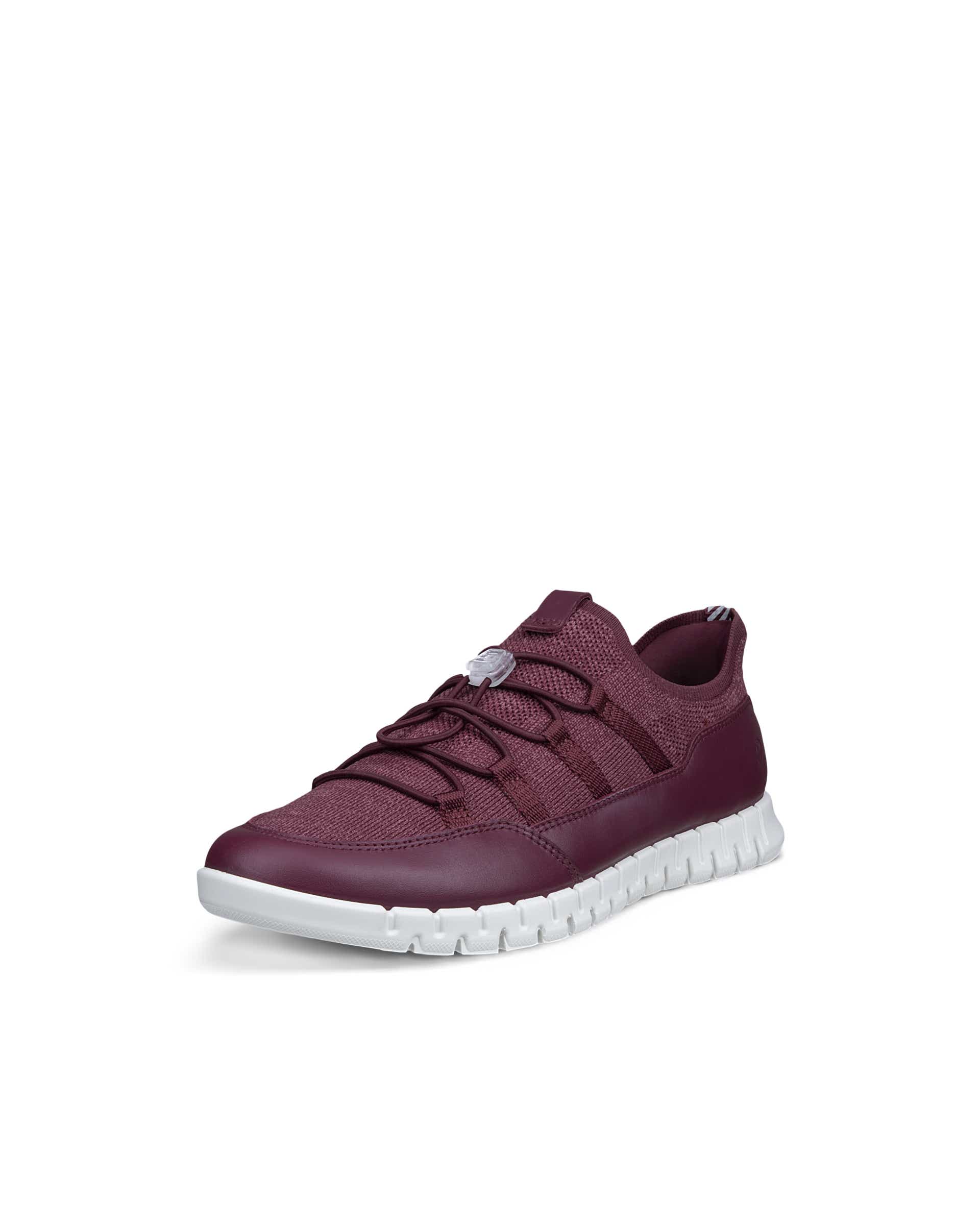 ECCO® GRUUV LITE chaussures à lacets en textile pour femme - Rouge - Main
