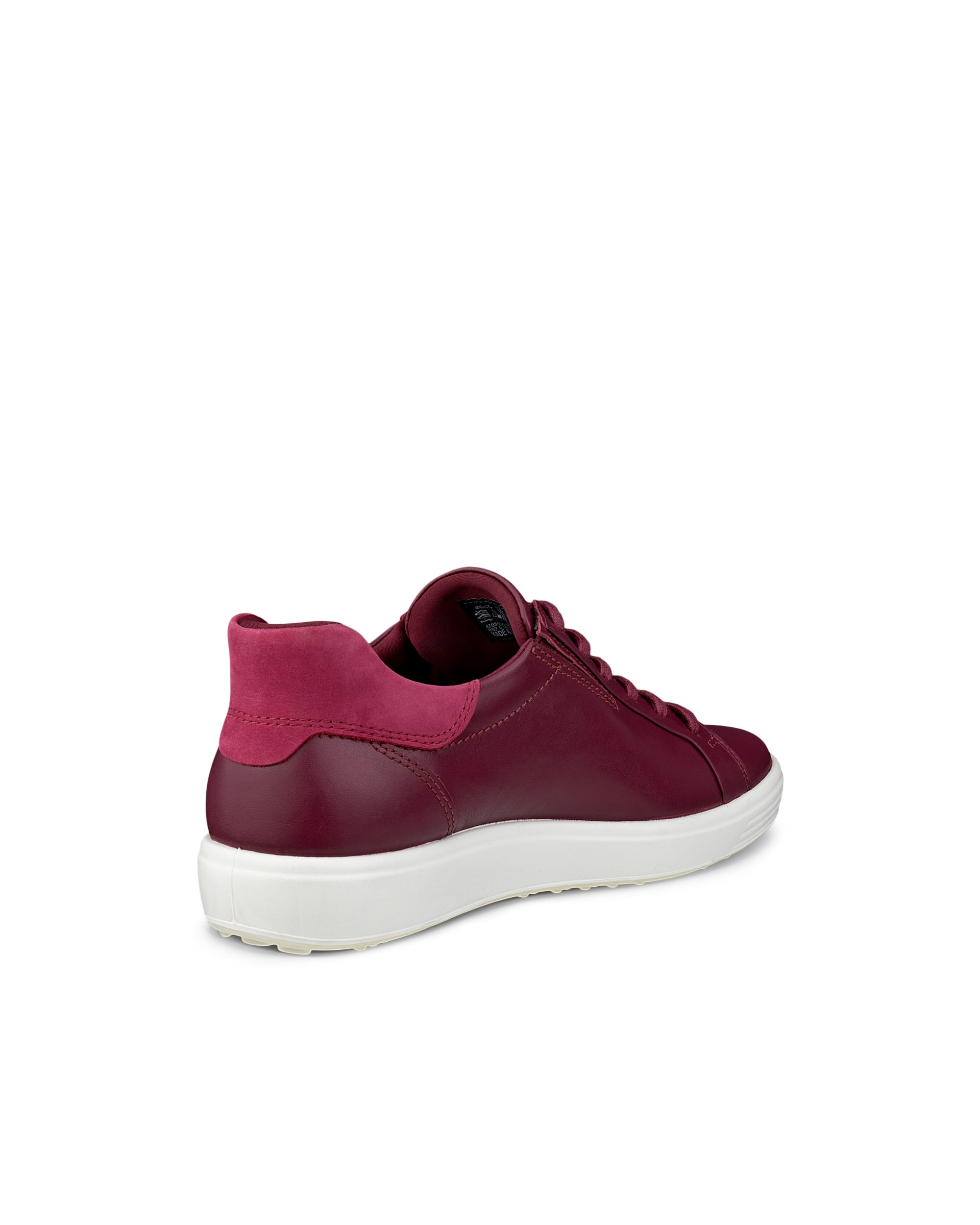 ECCO® SOFT 7 Damen Ledersneaker - Rot - Back