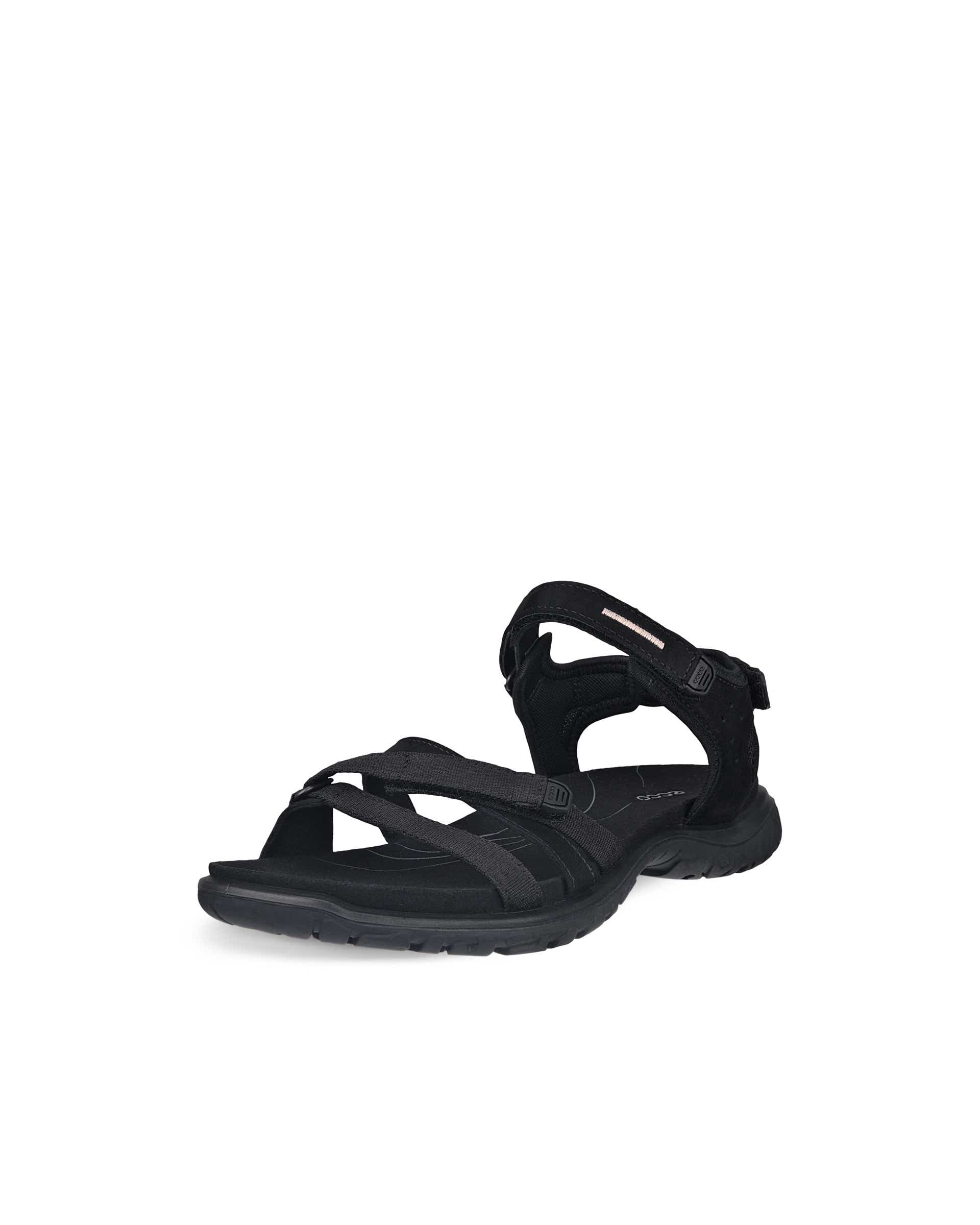 ECCO® Offroad Roam sandale en nubuck deux brides pour femme - Noir - Main