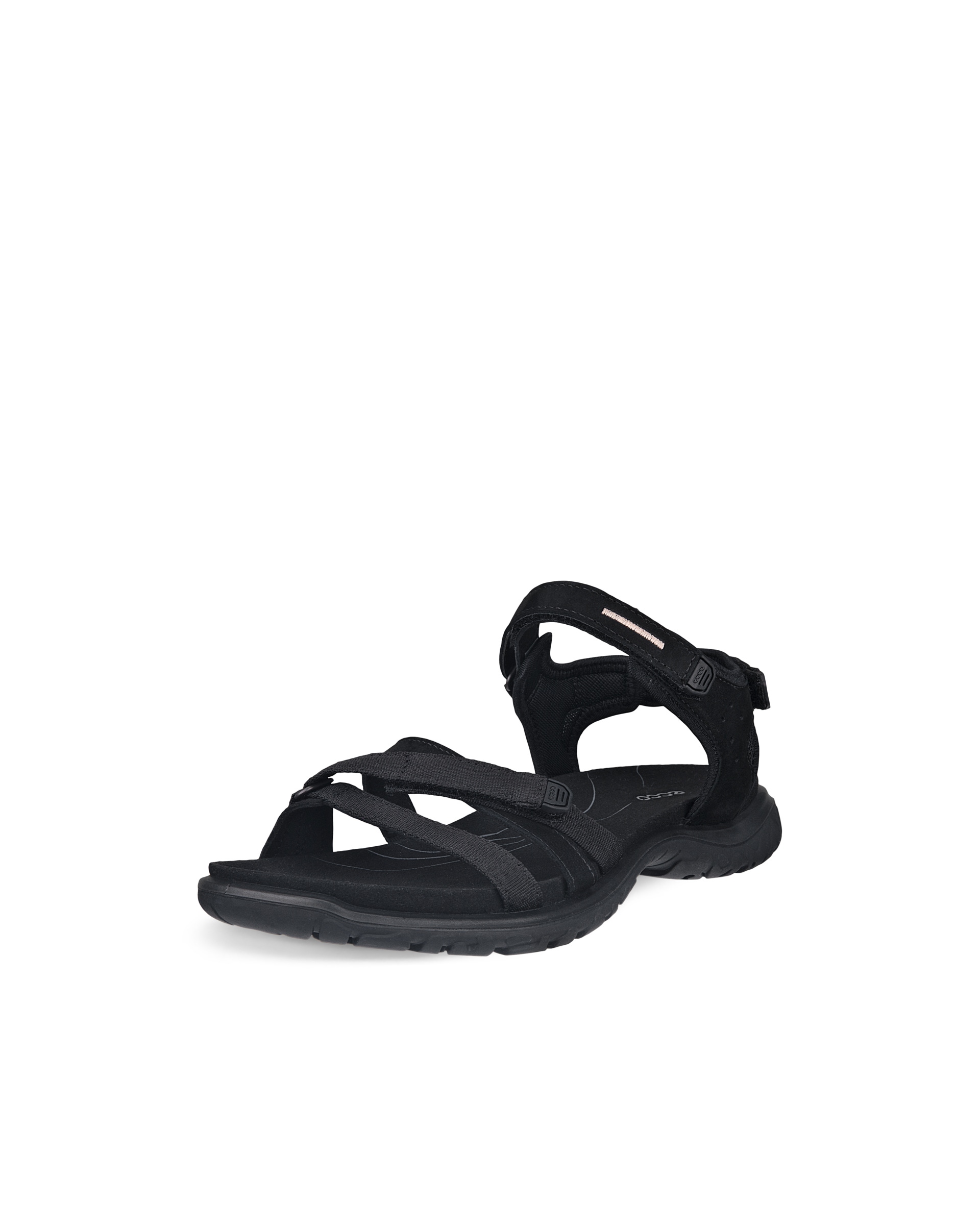 ECCO® Offroad Roam sandale en nubuck deux brides pour femme - Noir - Main