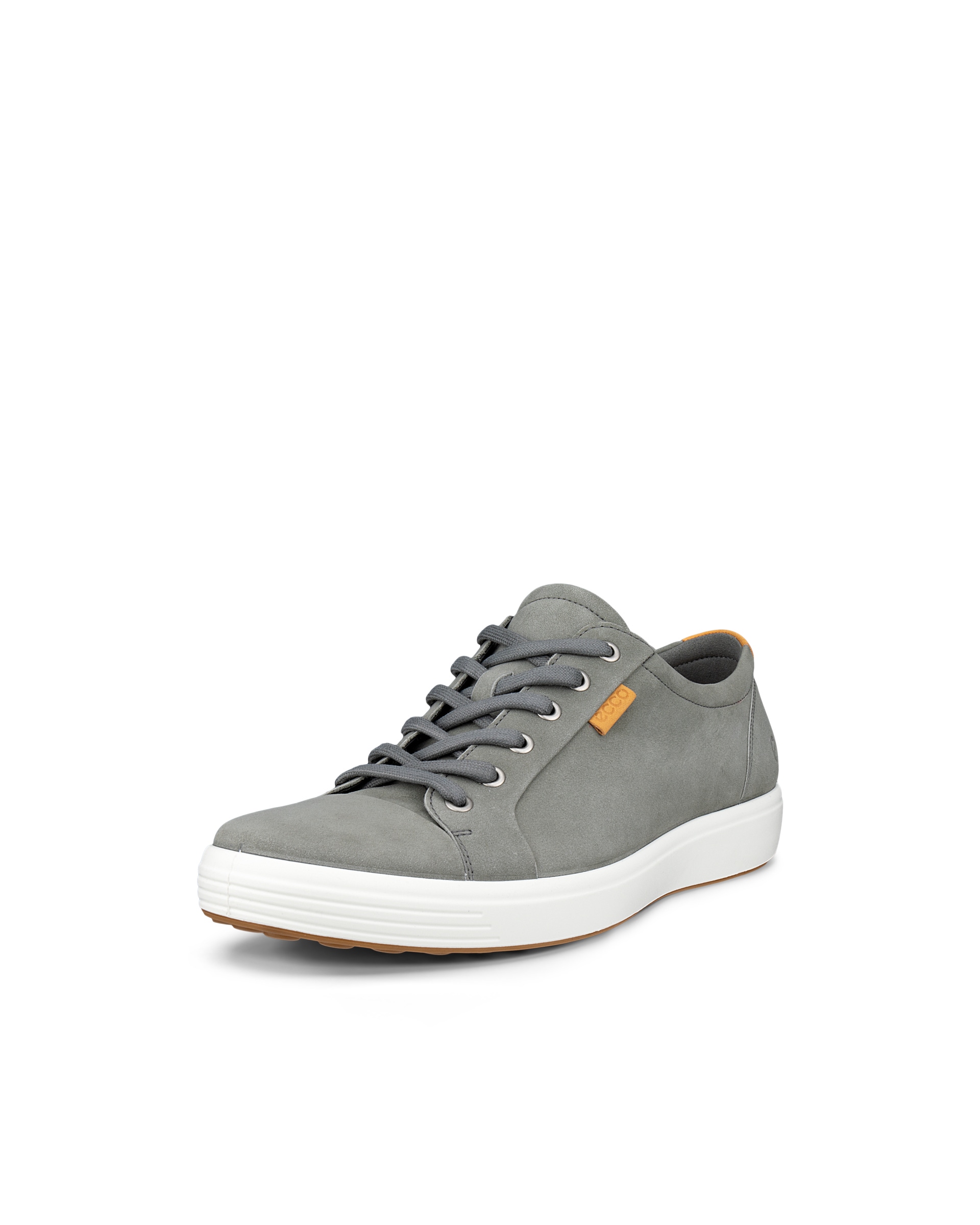 ECCO® SOFT 7 baskets en nubuck pour homme - Gris - Main