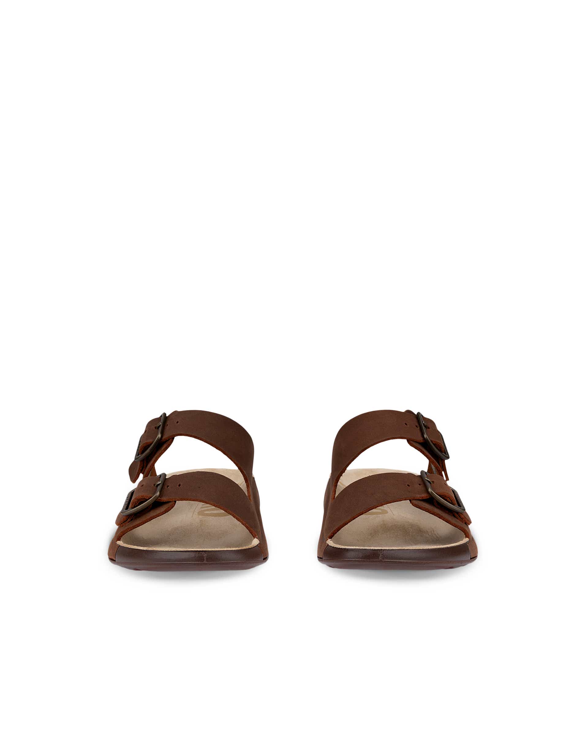 Dámské nubukové páskové sandály ECCO® COZMO - Hnědá - Front pair
