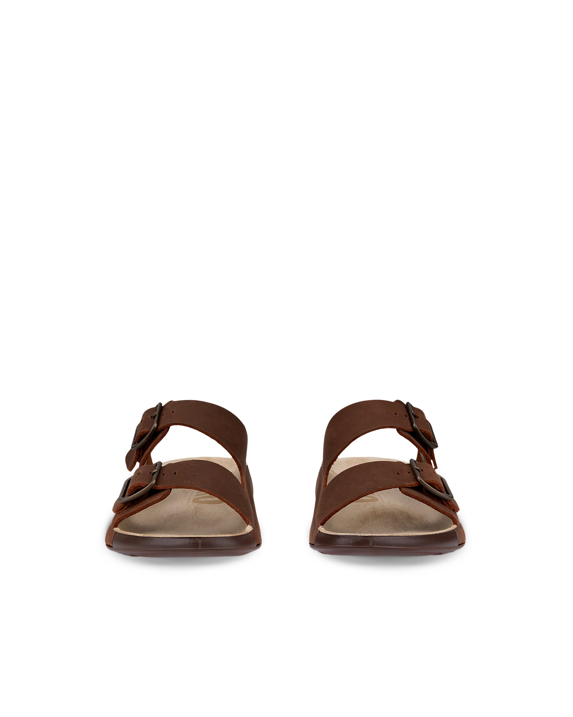 Dámske nubukové sandále 2 remienky ECCO® COZMO - Hnedá - Front pair