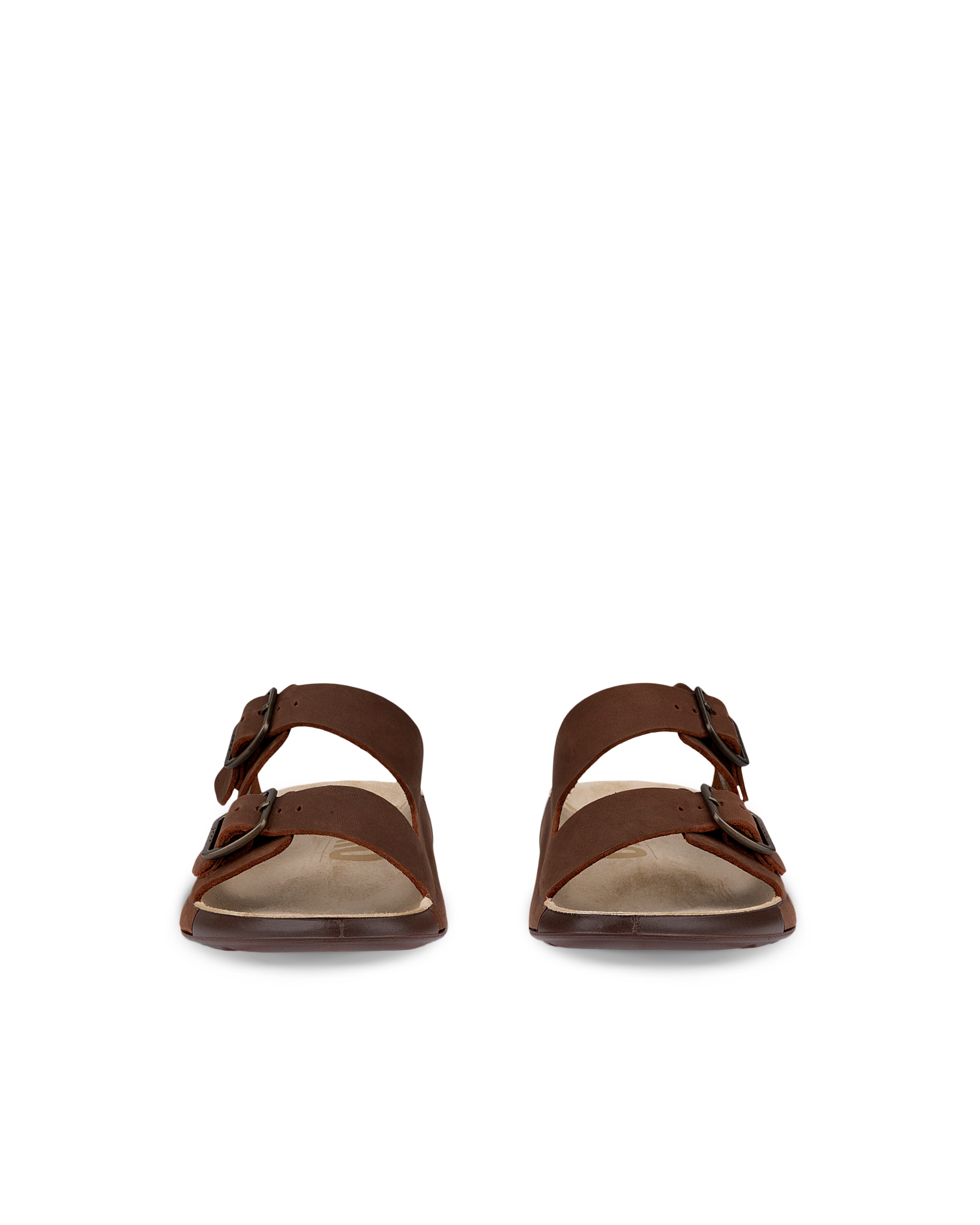Dámské nubukové páskové sandály ECCO® COZMO - Hnědá - Front pair
